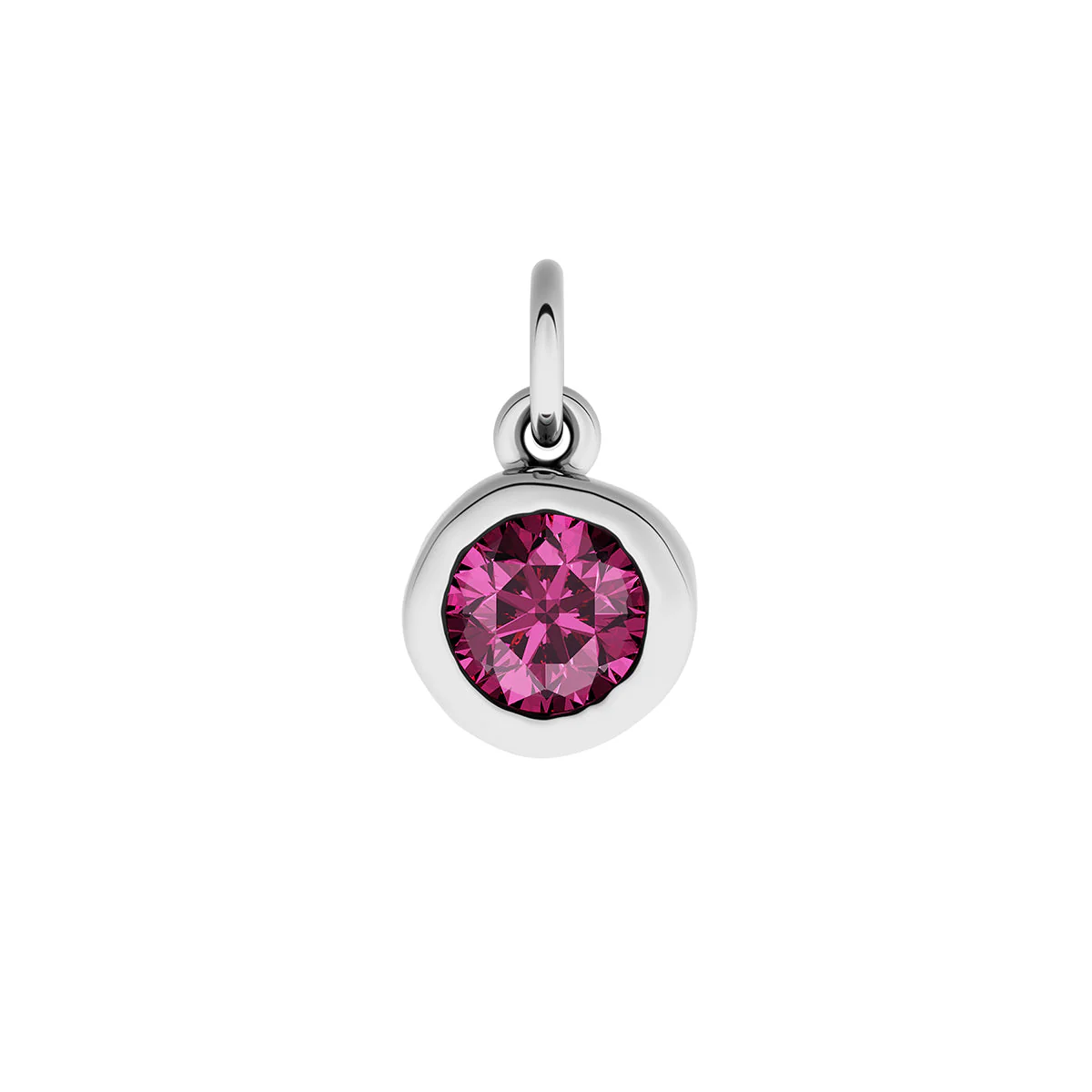Made Mine Fine Charm - Molten Round Birthstone (Silver) - Image 5
