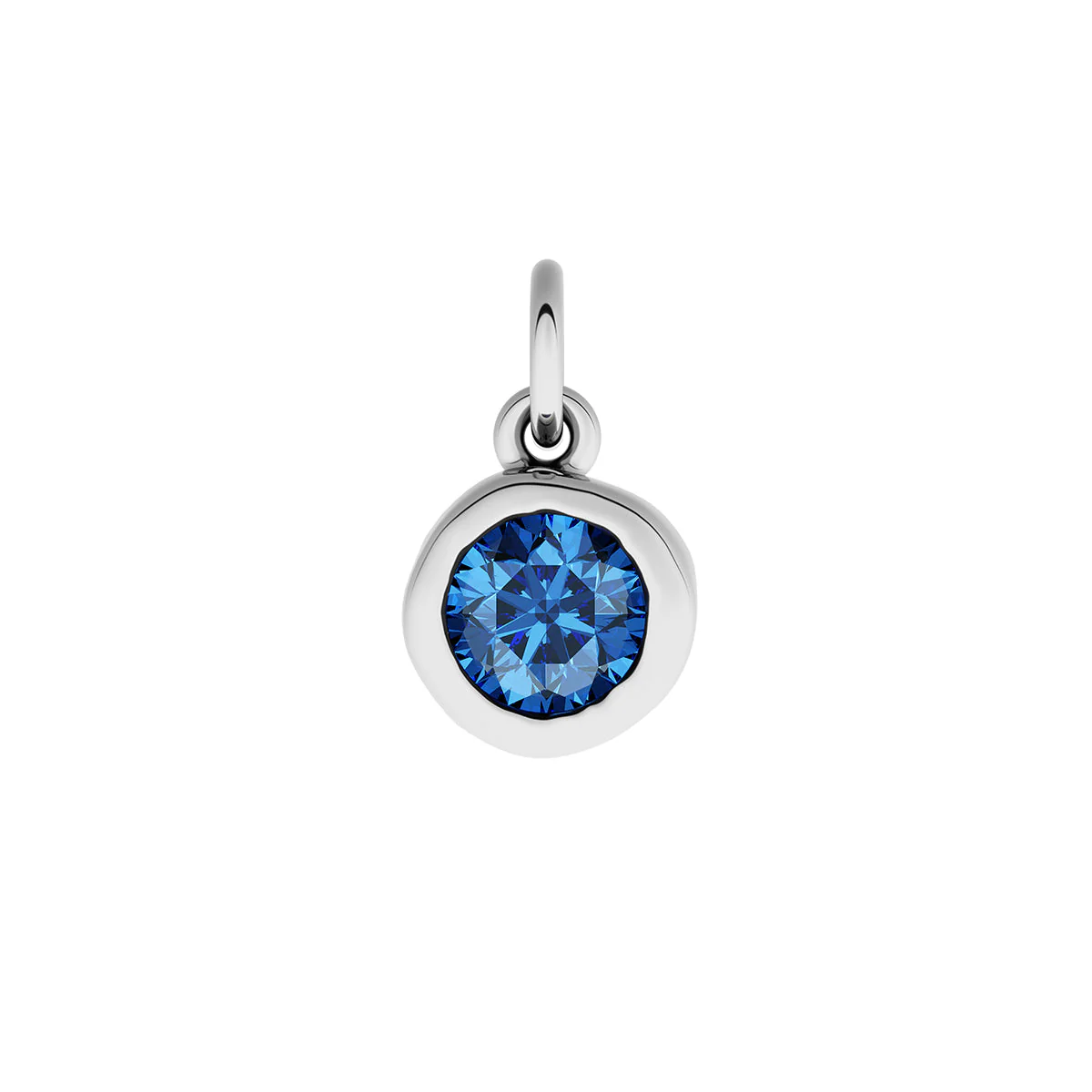 Made Mine Fine Charm - Molten Round Birthstone (Silver) - Image 6