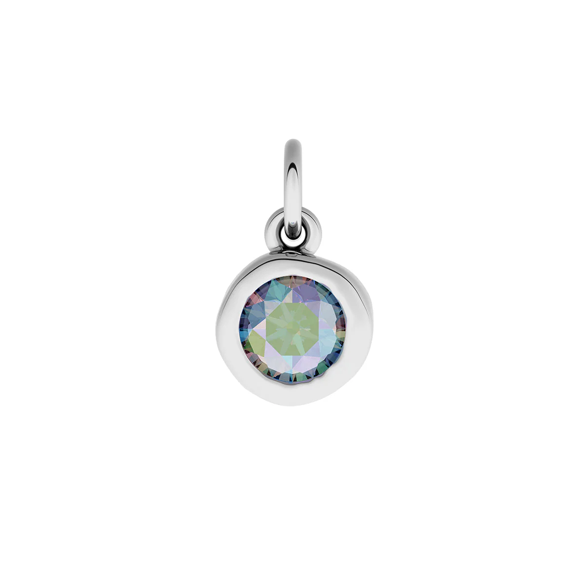 Made Mine Fine Charm - Molten Round Birthstone (Silver) - Image 9