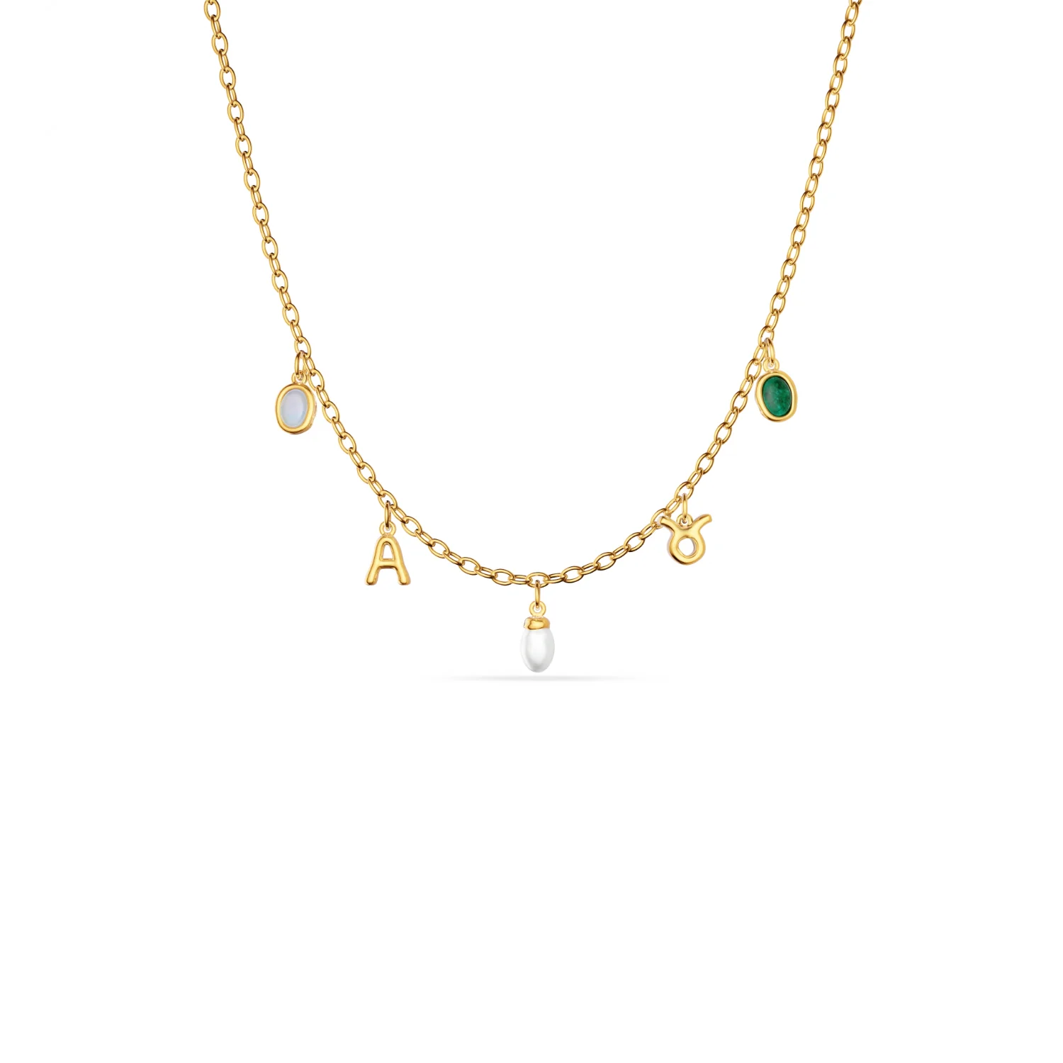 Made Mine Fine Charm Necklace (Gold) - Image 4