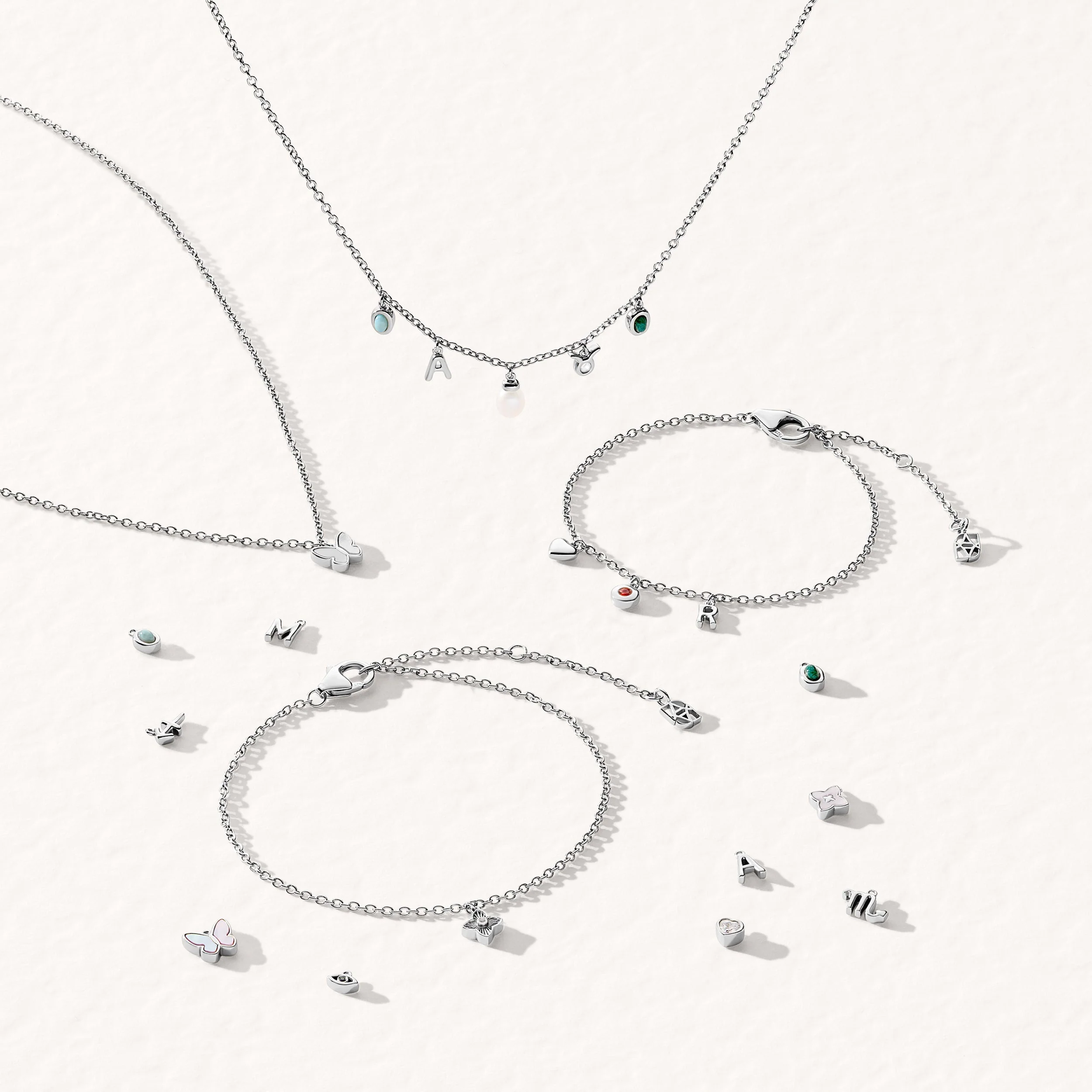 Made Mine Fine Charm Necklace (Silver) - Image 5