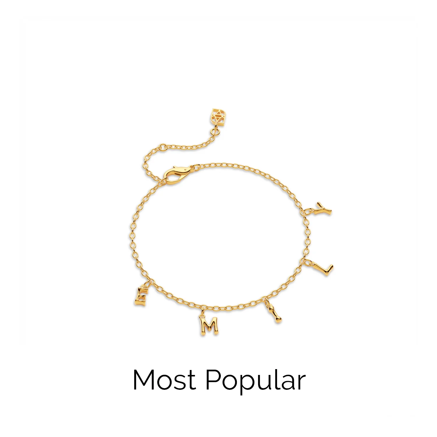 Made Mine Fine Name Bracelet (Gold) - Image 7