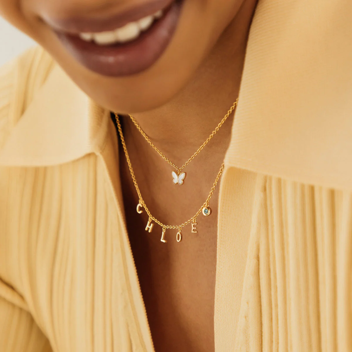 Made Mine Fine Name Necklace (Gold) - Image 3