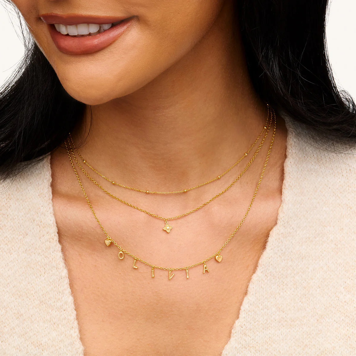 Made Mine Fine Name Necklace (Gold) - Image 4