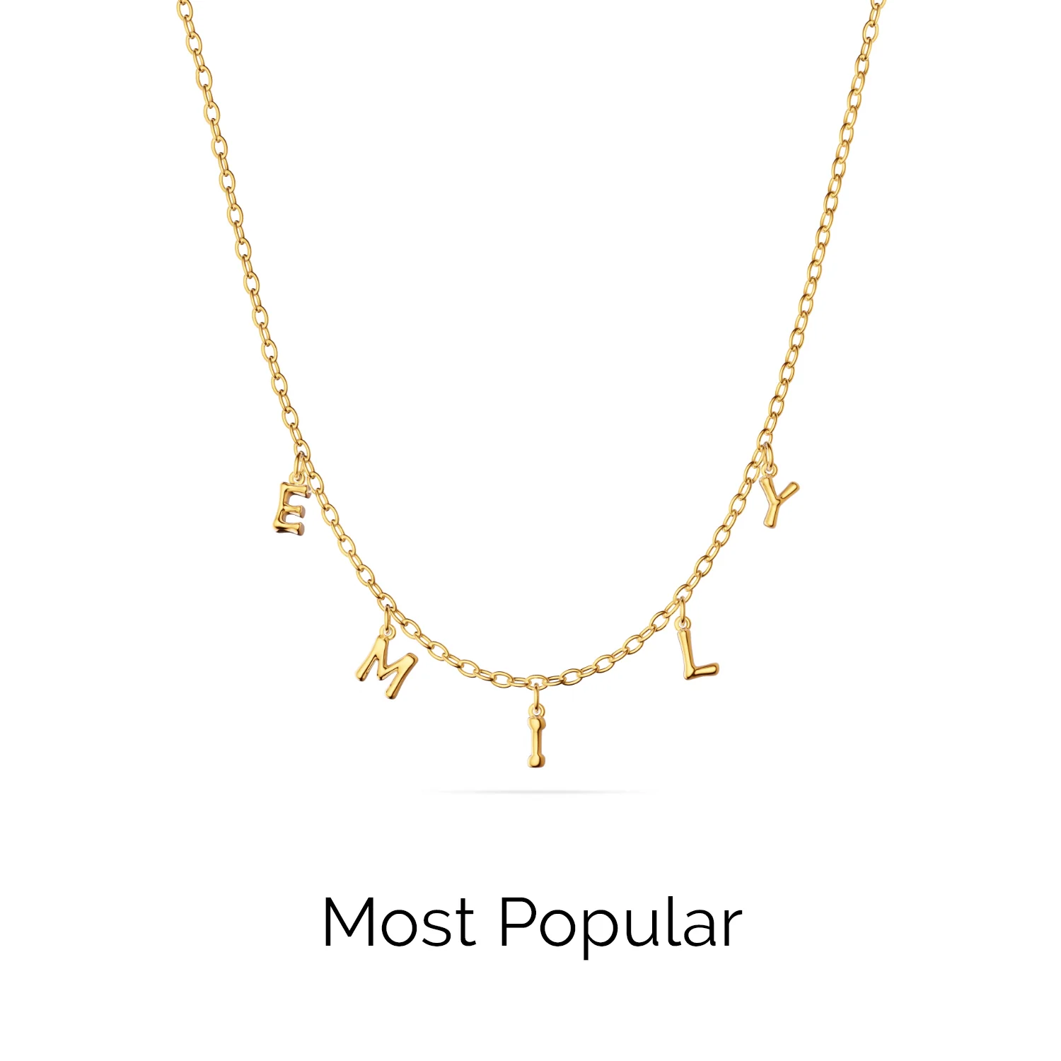 Made Mine Fine Name Necklace (Gold) - Image 9