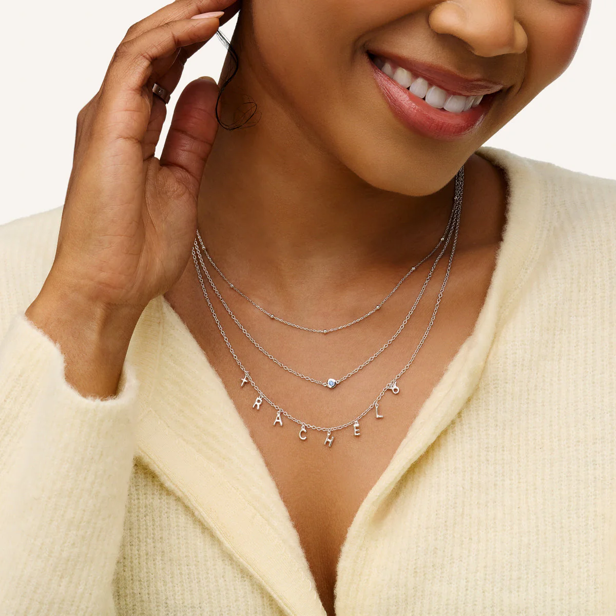 Made Mine Fine Name Necklace (Silver) - Image 4