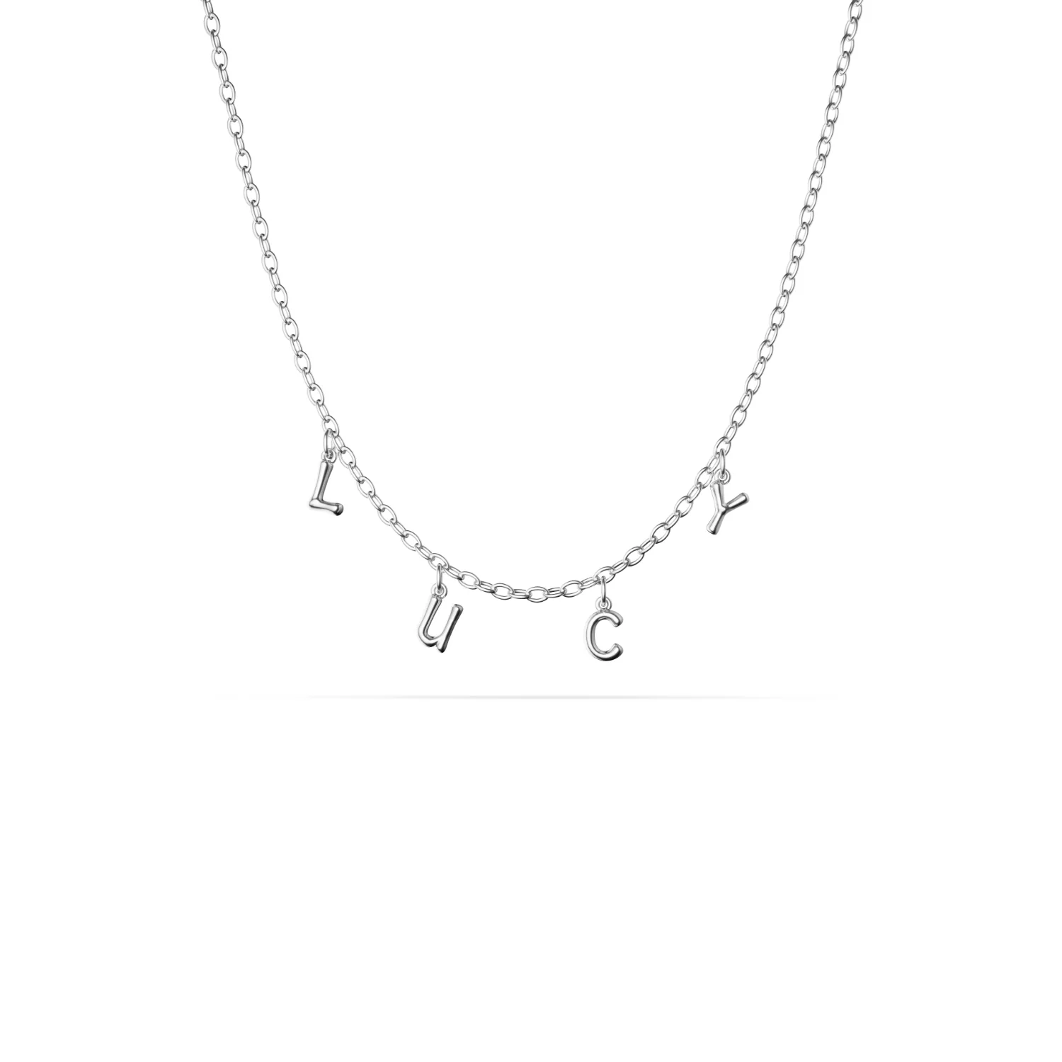 Made Mine Fine Name Necklace (Silver) - Image 7