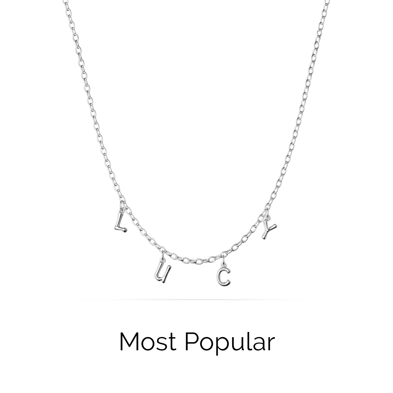 Made Mine Fine Name Necklace (Silver) - Image 8