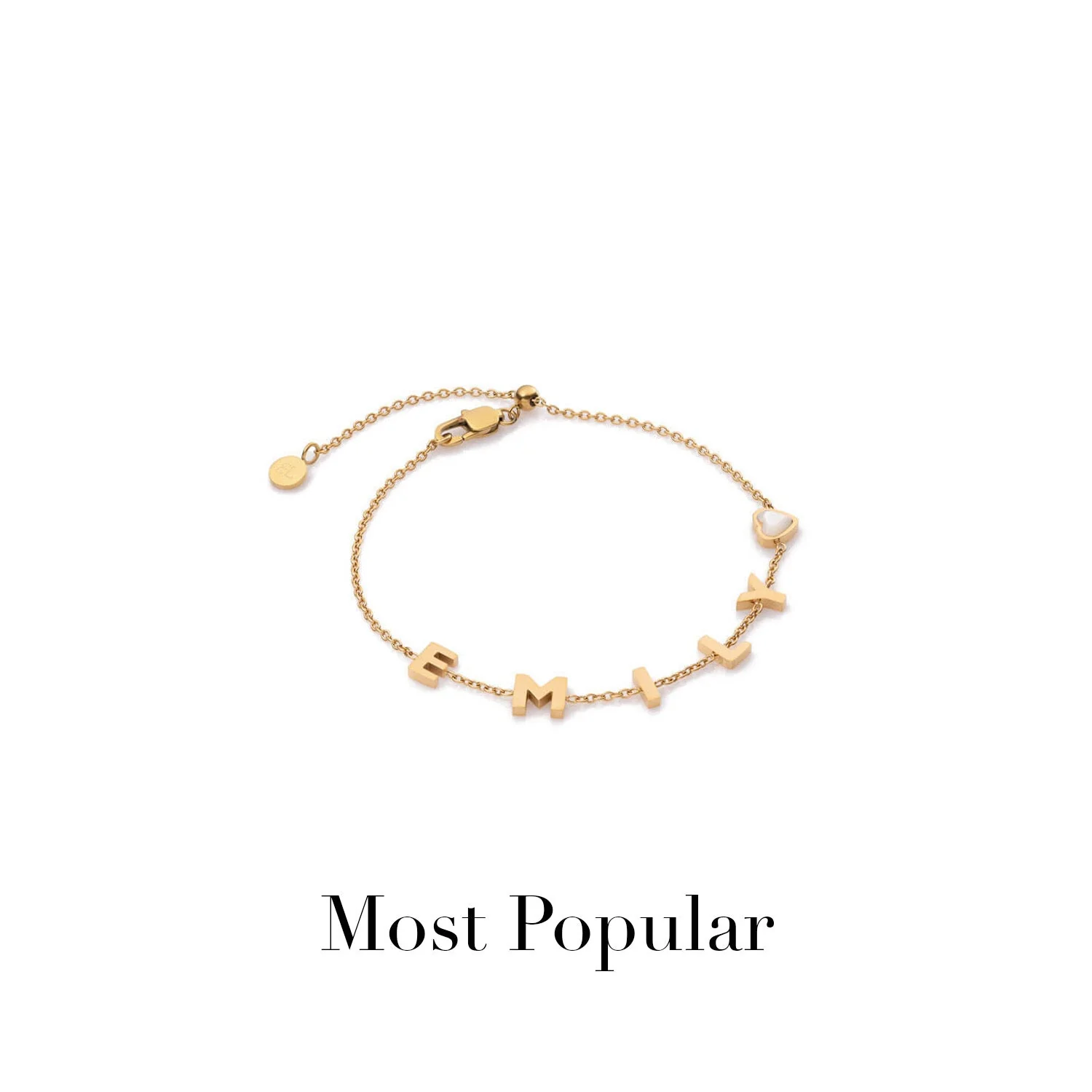 Made Mine Name Bracelet (Gold) - Image 7