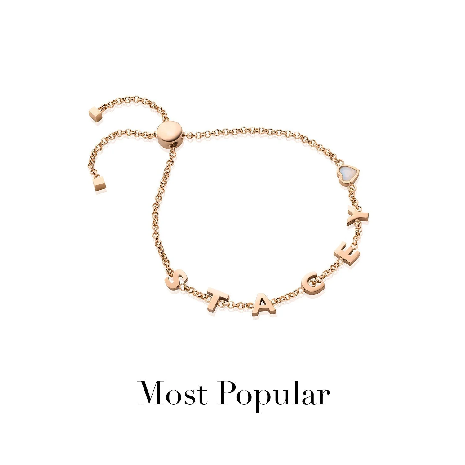Made Mine Name Bracelet (Rose Gold) - Image 14
