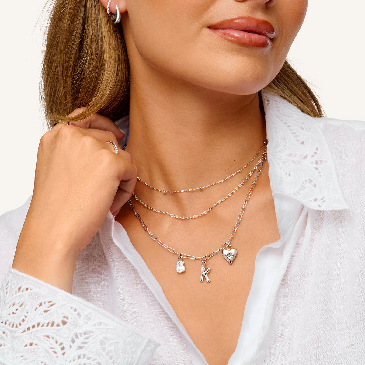 Made Mine Ocean Charm Necklace (Silver) - Image 3