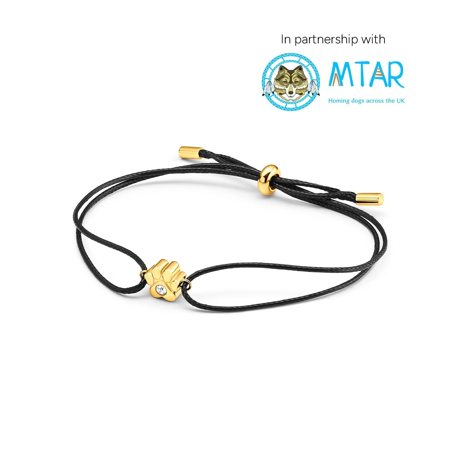 Many Tears Rescue Charms for Charity Bracelet (Gold)