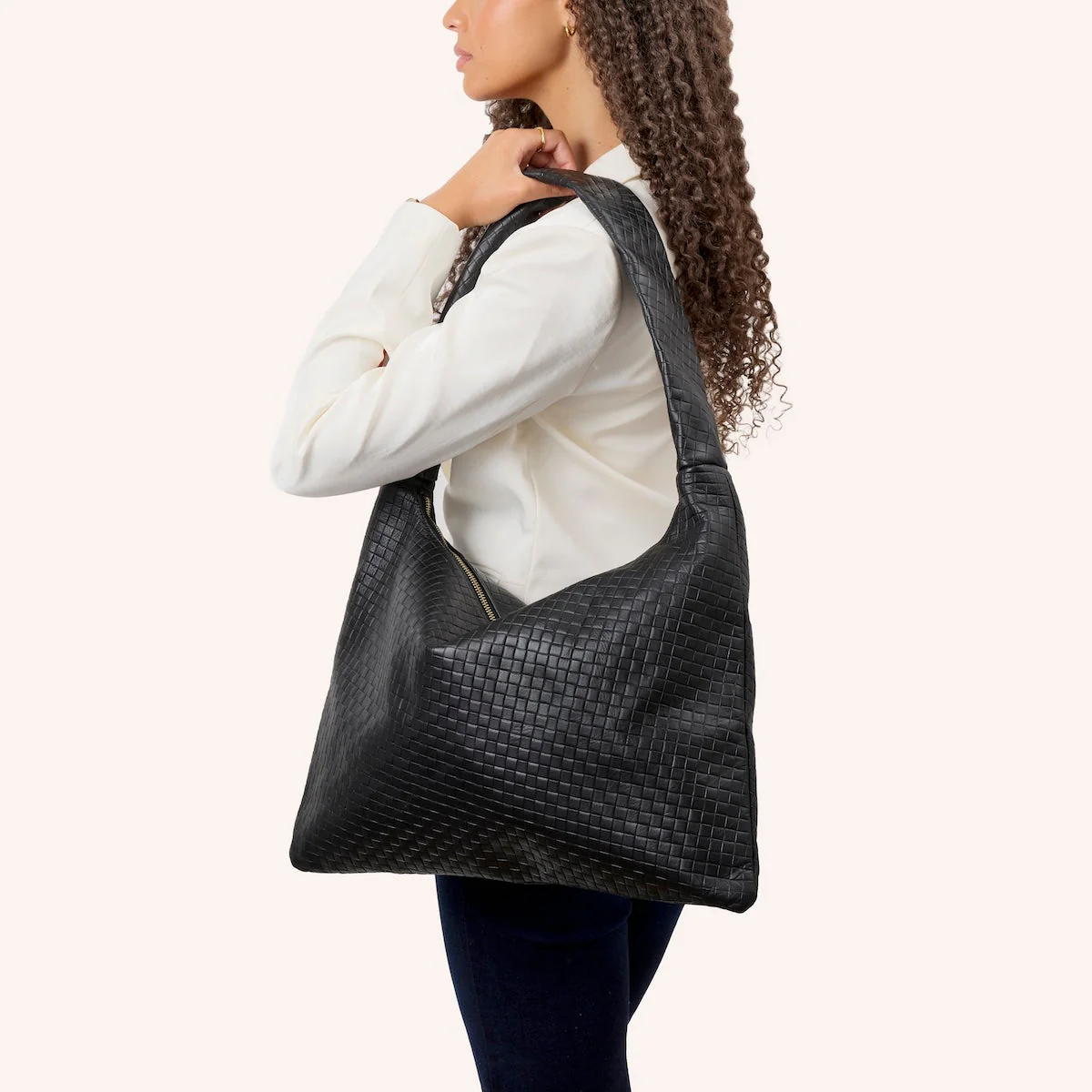 Milan Leather Bag (Black) - Image 5
