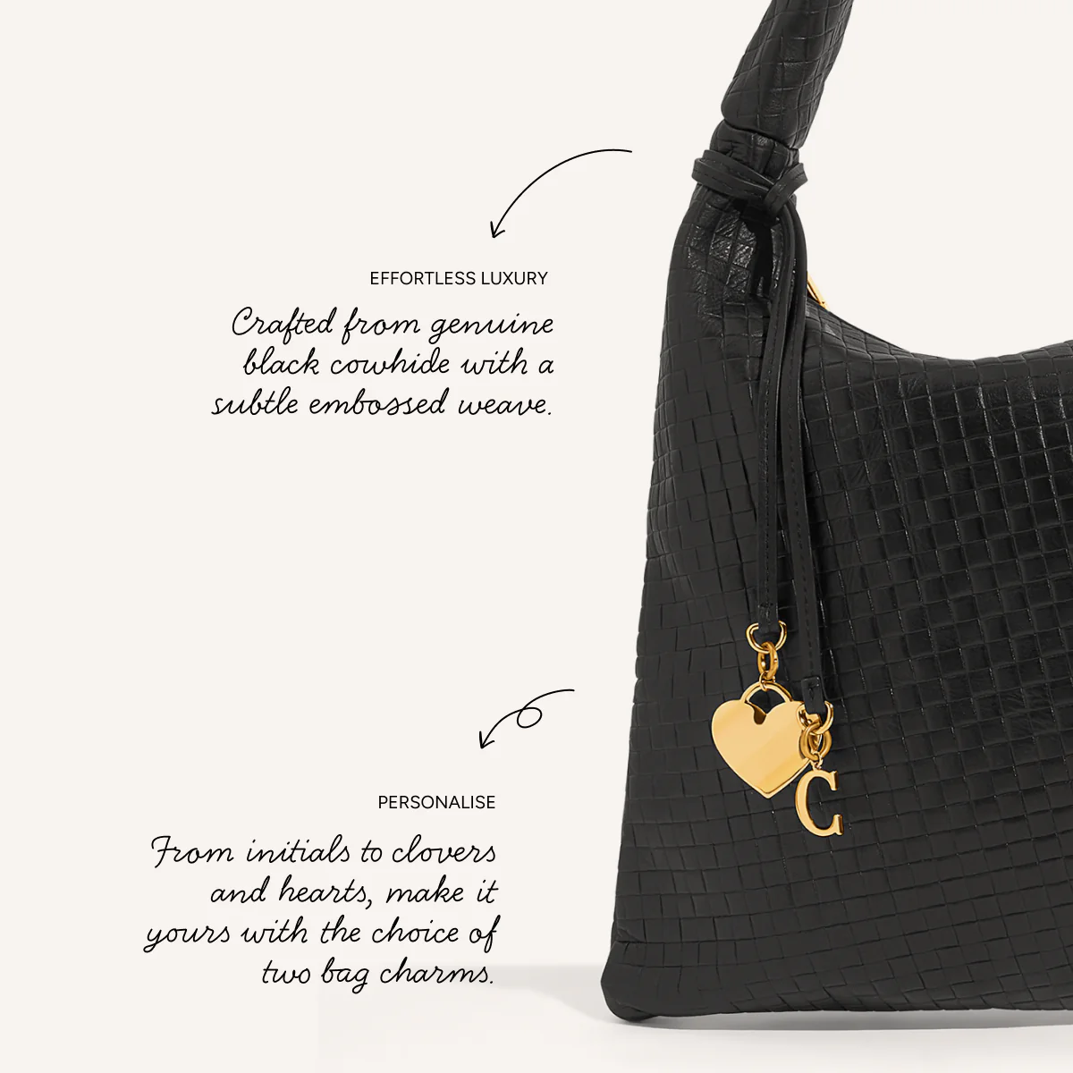Milan Leather Bag (Black) - Image 8