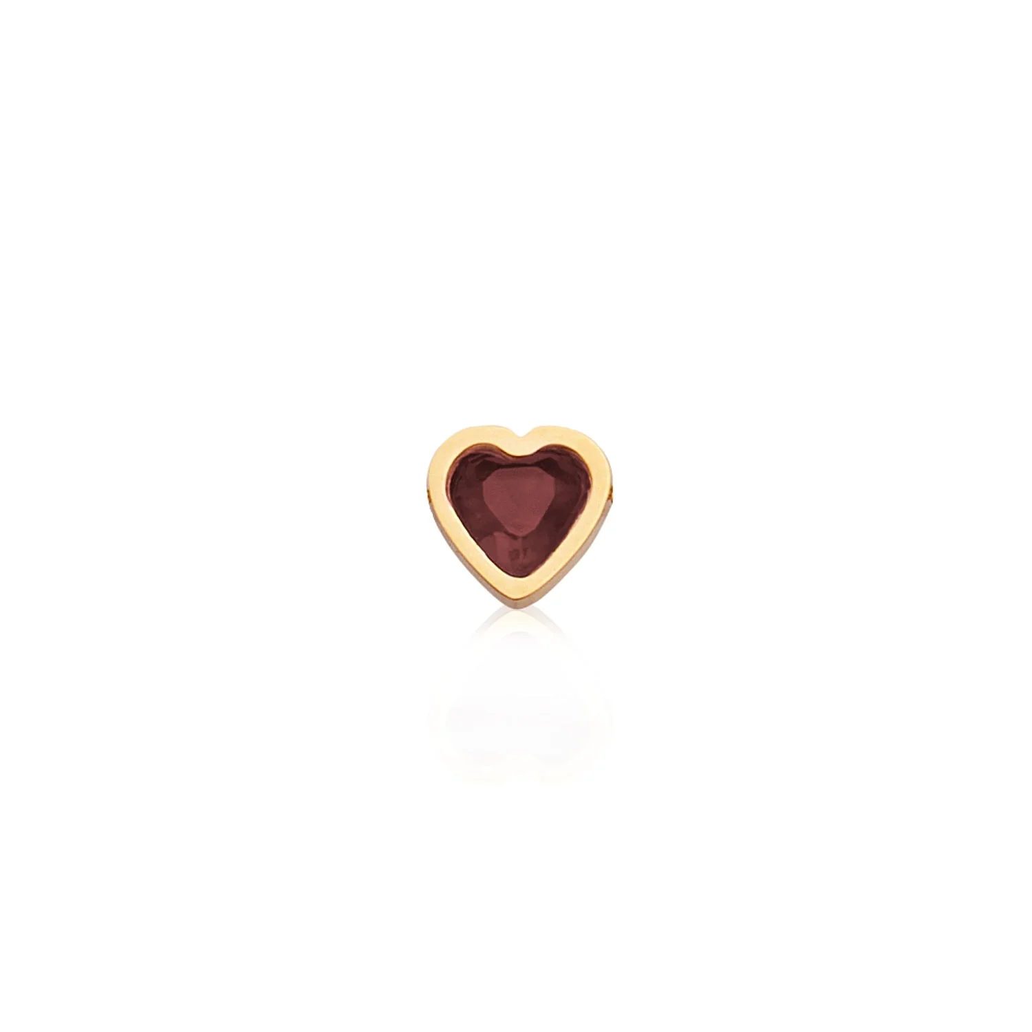Mini Heart Birthstone Bracelet (Gold) - Image 7