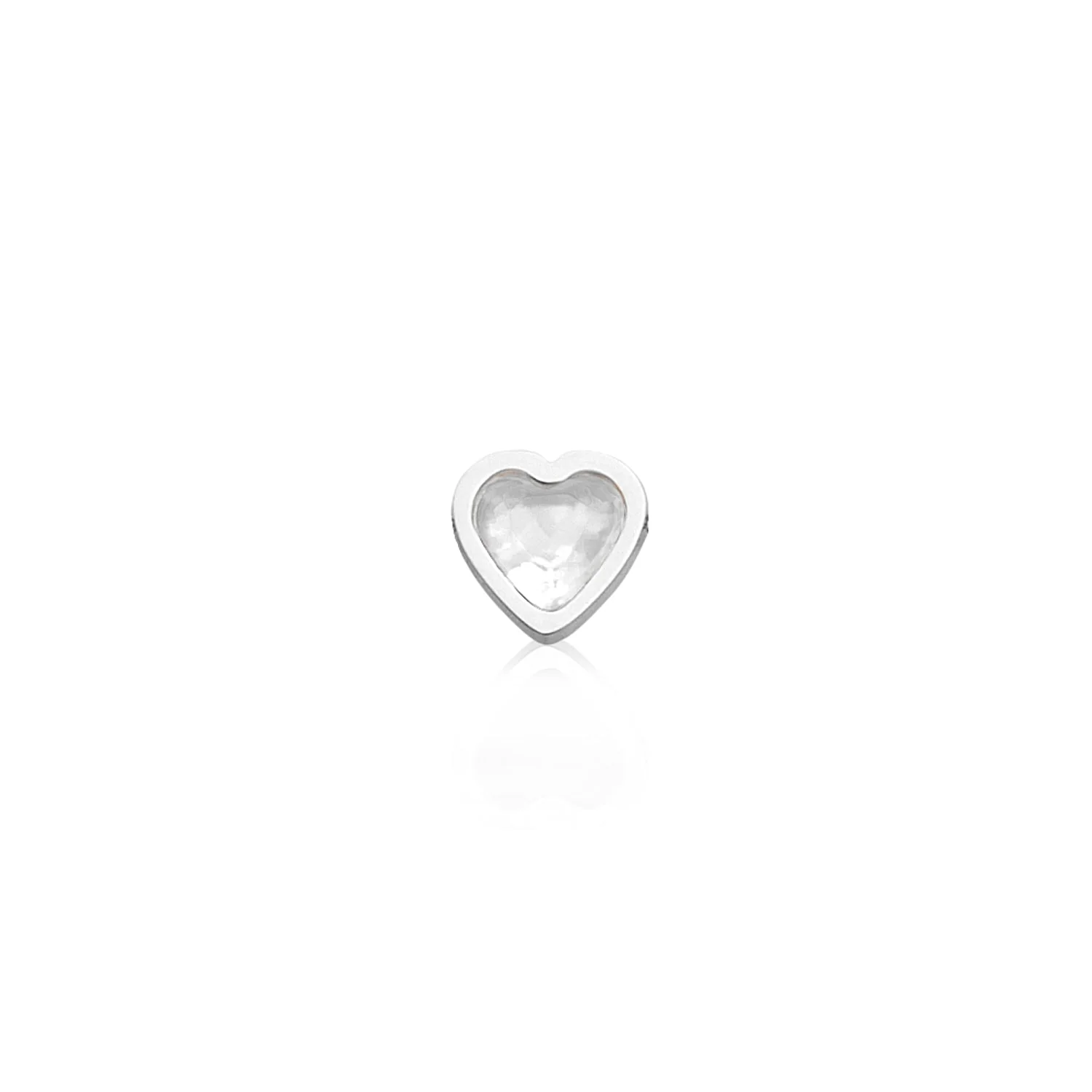 Mini Heart Birthstone Bracelet (Silver) - Image 10