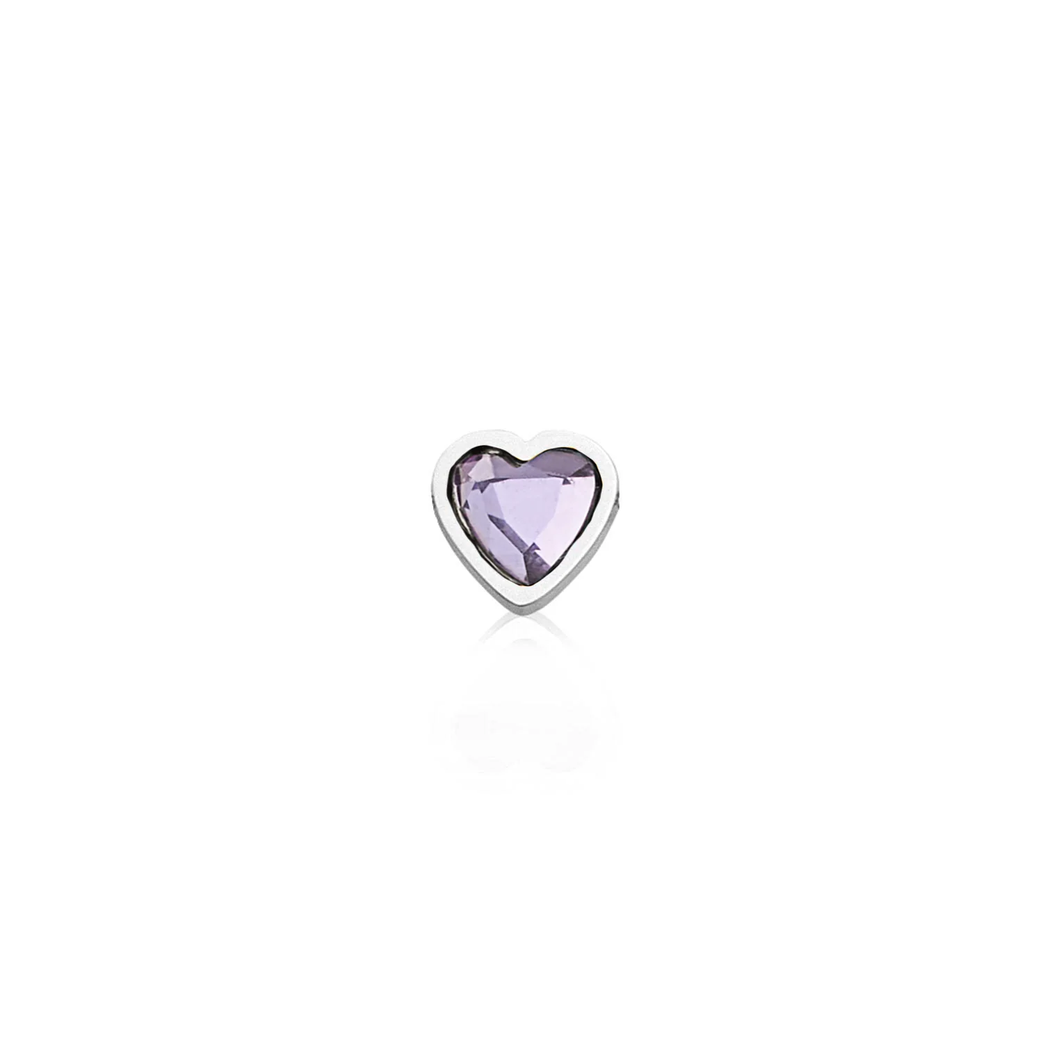 Mini Heart Birthstone Bracelet (Silver) - Image 21
