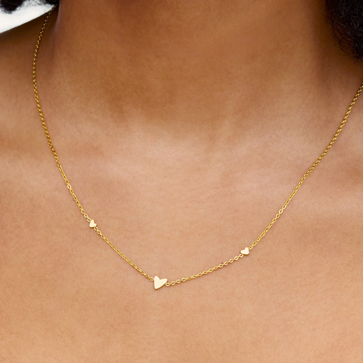 Mini Heart Necklace (Gold) - Image 2