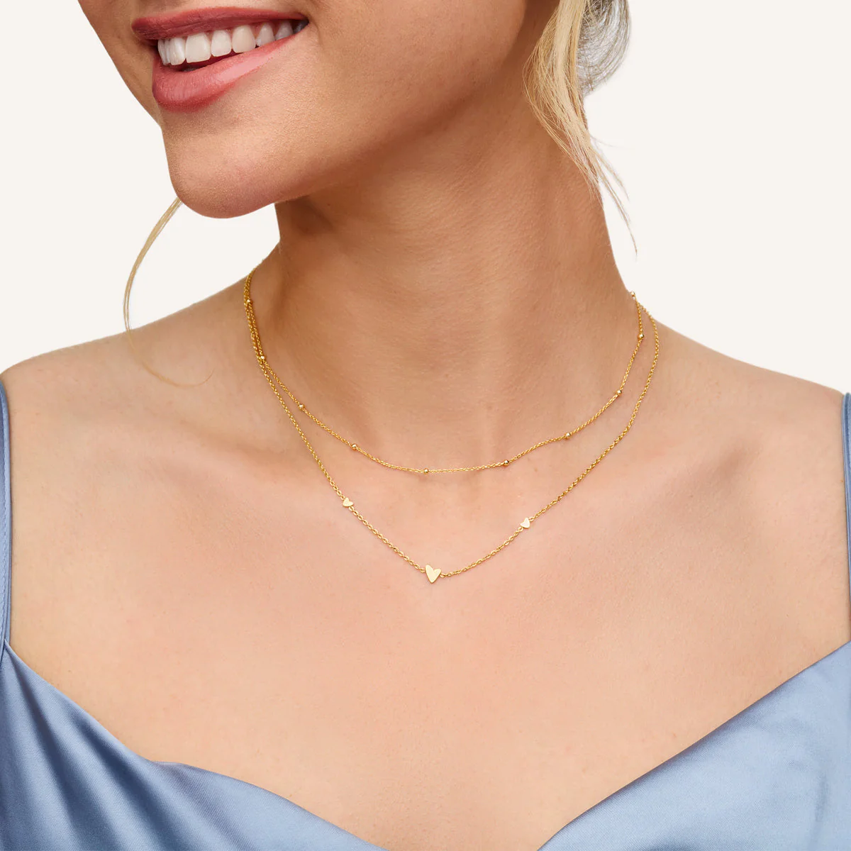 Mini Heart Necklace (Gold) - Image 3