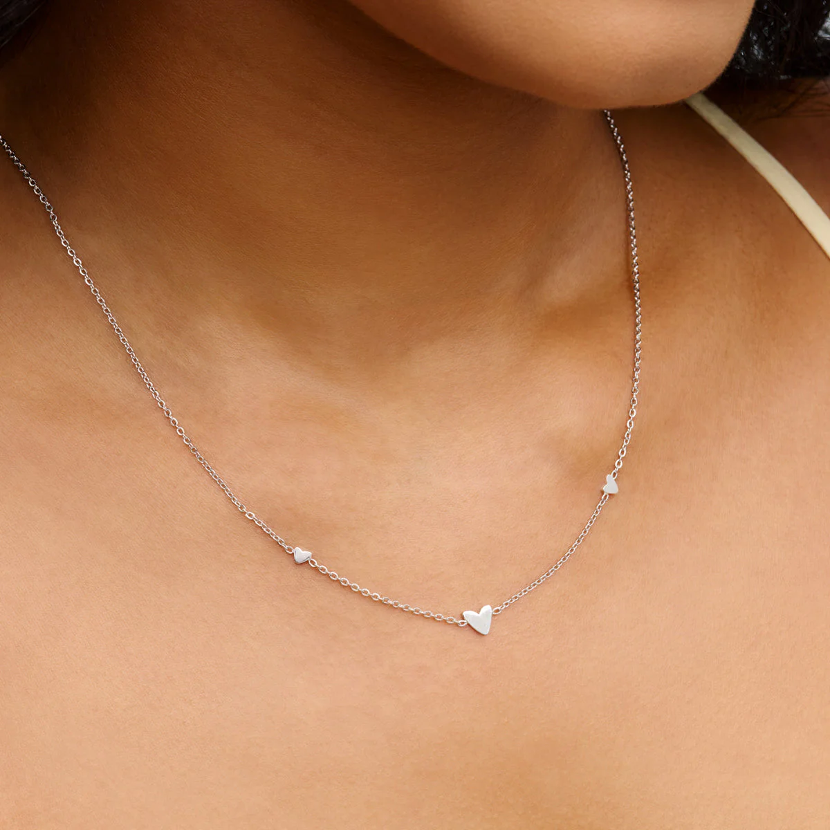 Mini Heart Necklace (Silver) - Image 2