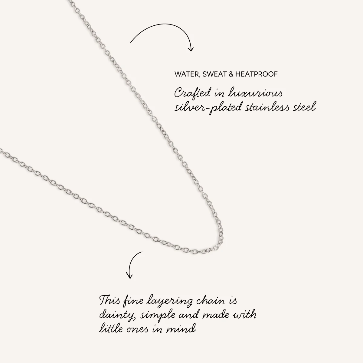 Mini Me Fine Layering Chain (Silver) - Image 3