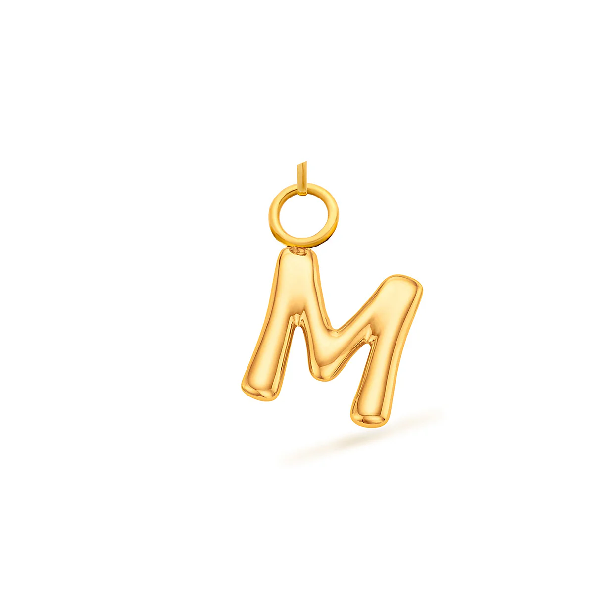 Mini Molten Initial Charm (Gold) - Image 2