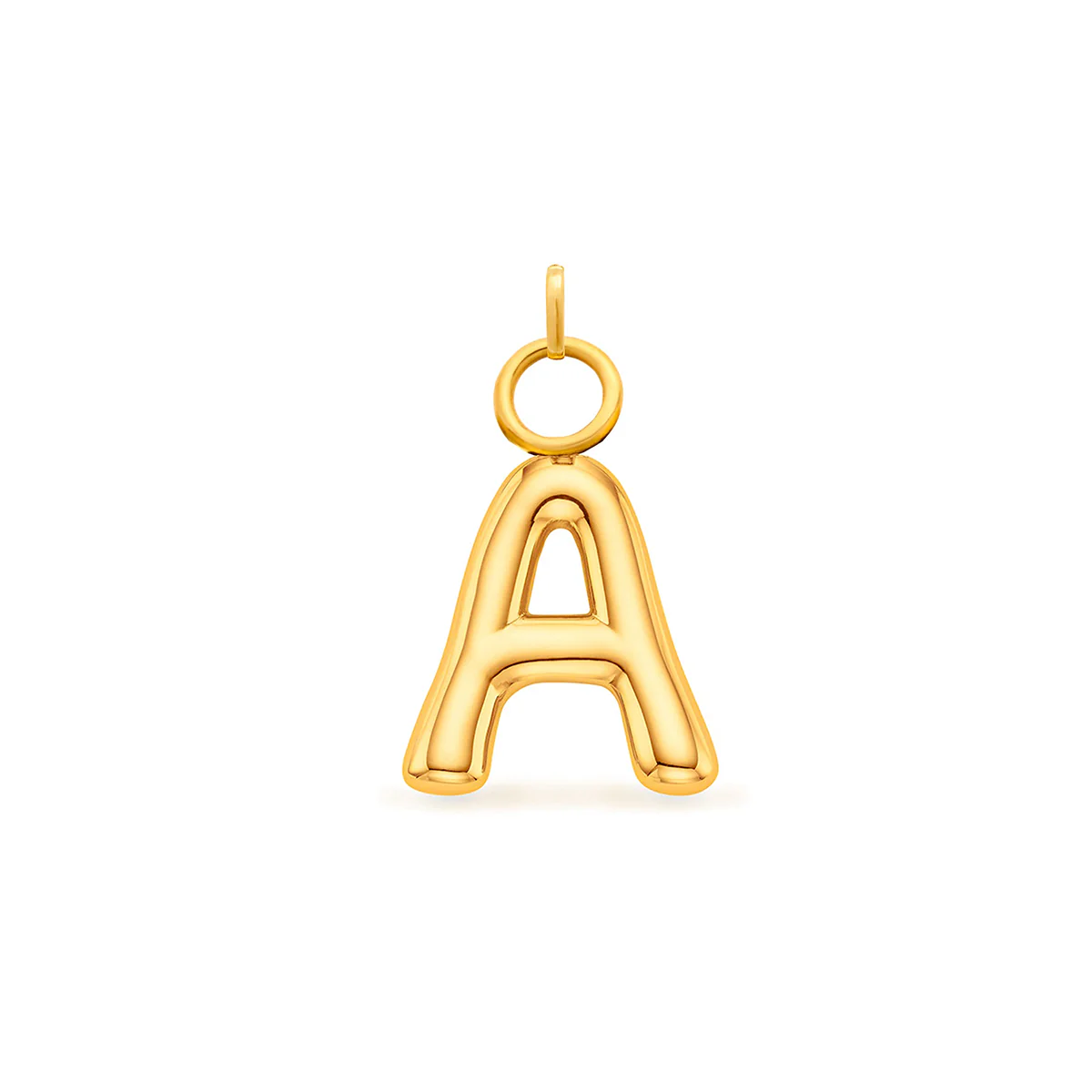 Mini Molten Initial Charm (Gold) - Image 14