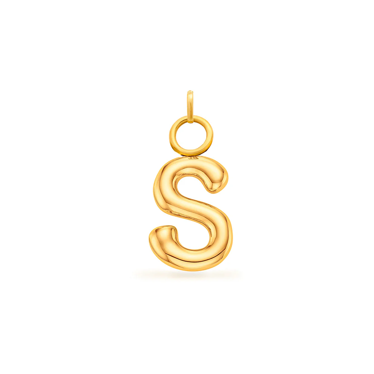 Mini Molten Initial Charm (Gold) - Image 19