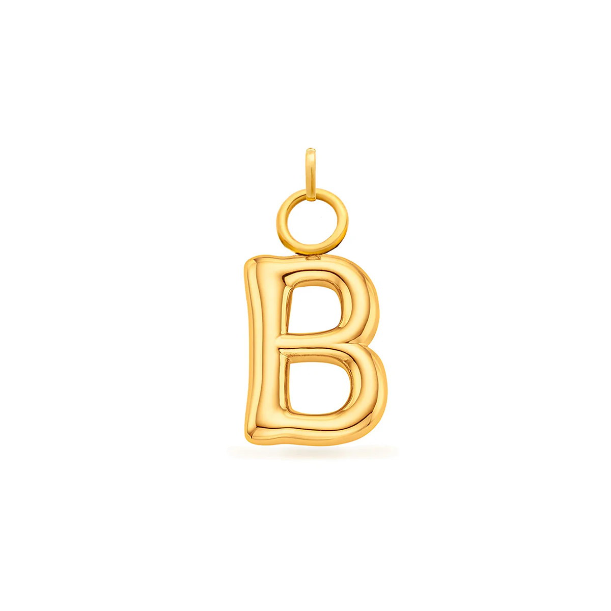 Mini Molten Initial Charm (Gold) - Image 6