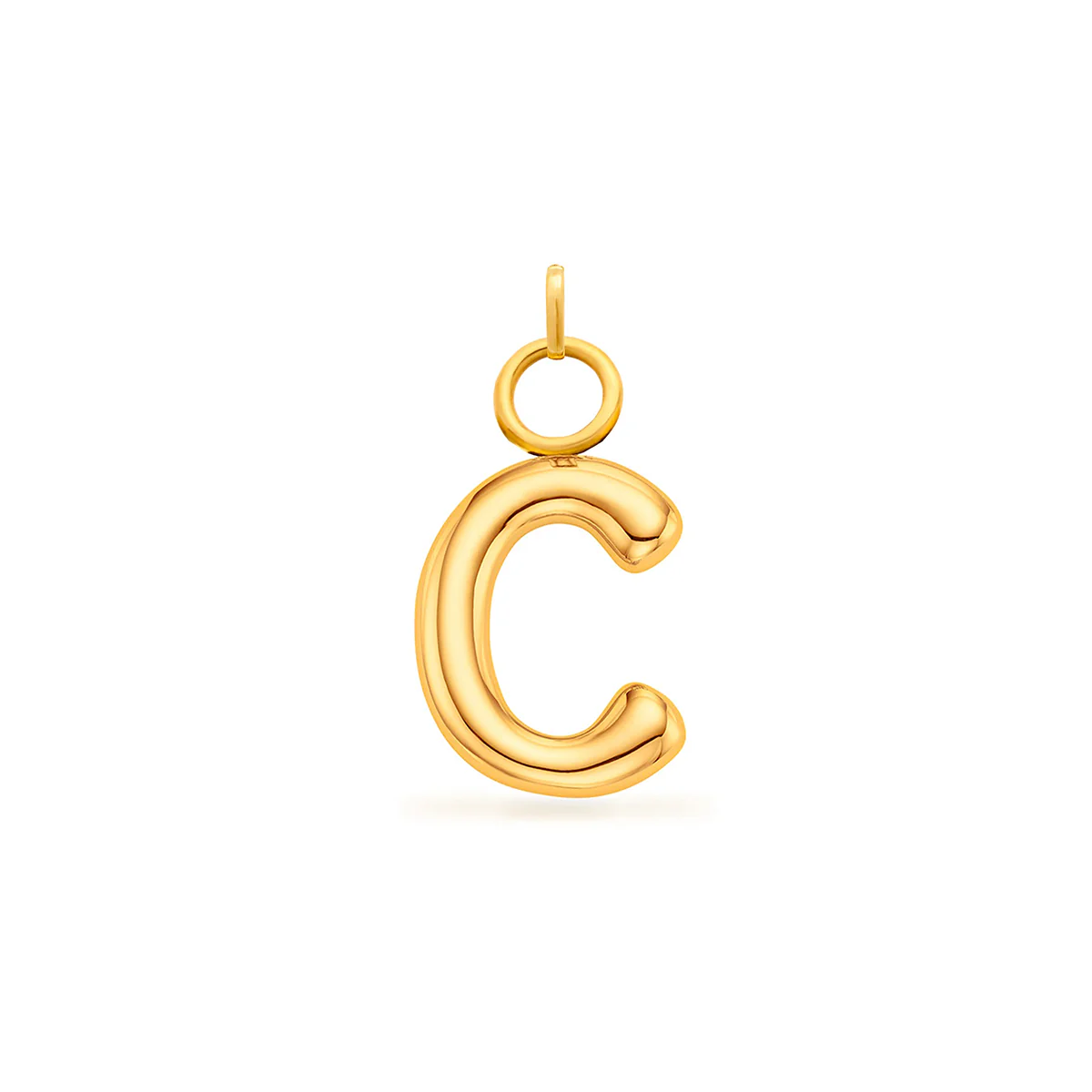 Mini Molten Initial Charm (Gold) - Image 10