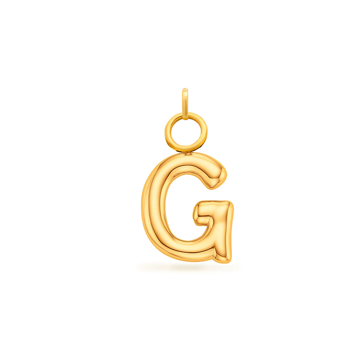 Mini Molten Initial Charm (Gold) - Image 11