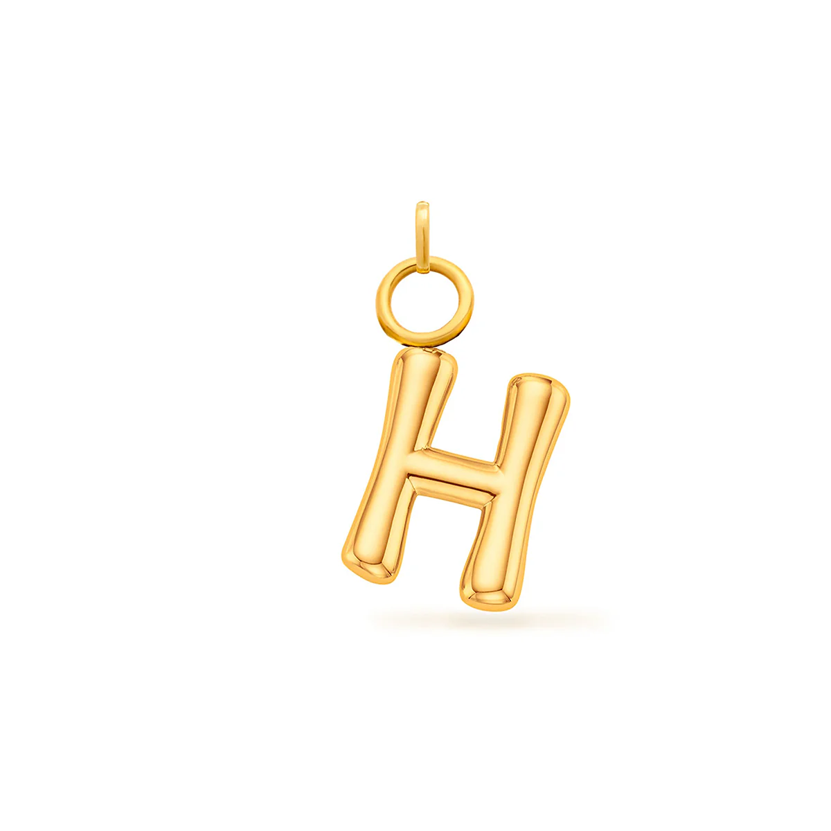 Mini Molten Initial Charm (Gold) - Image 7