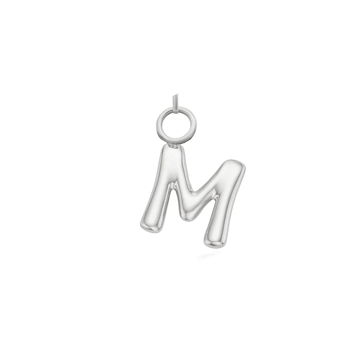 Mini Molten Initial Charm (Silver) - Image 15