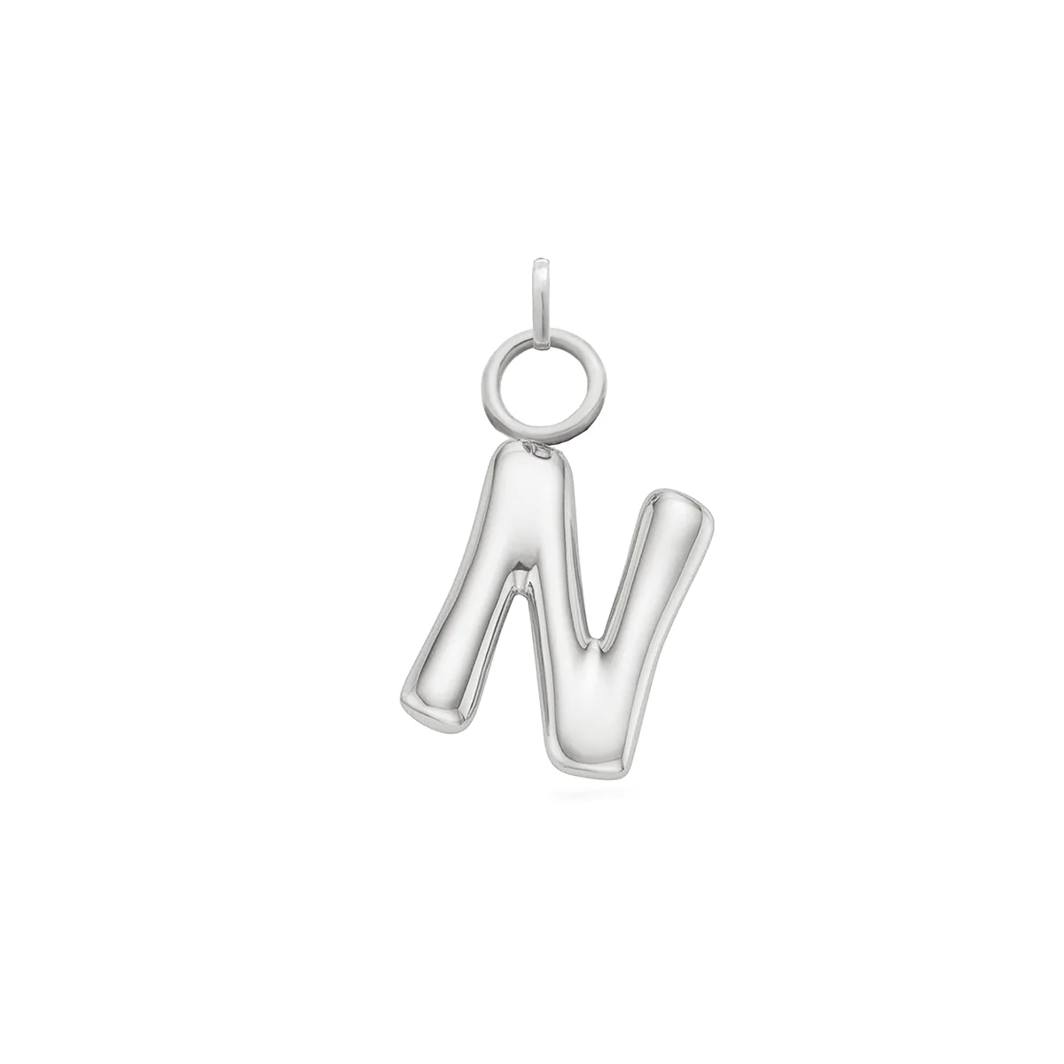 Mini Molten Initial Charm (Silver) - Image 10