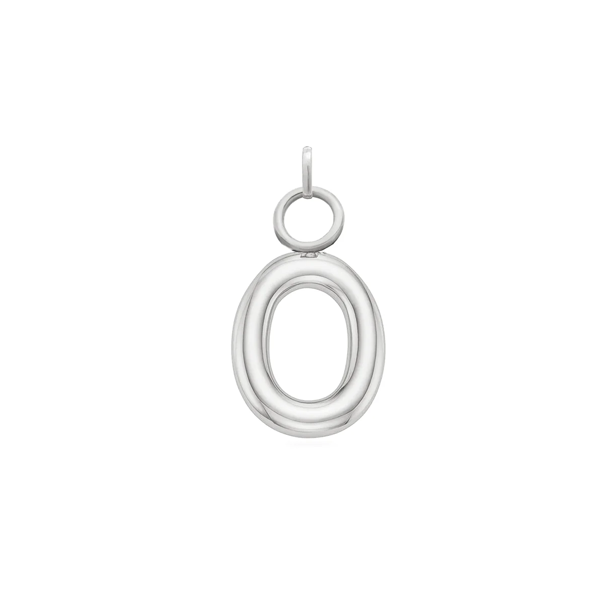 Mini Molten Initial Charm (Silver) - Image 8