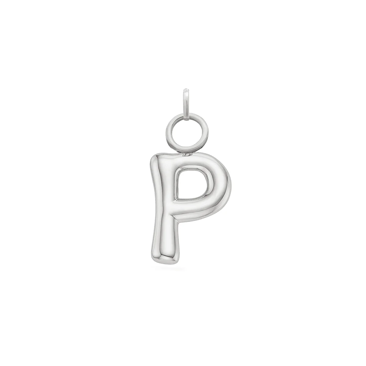 Mini Molten Initial Charm (Silver) - Image 18
