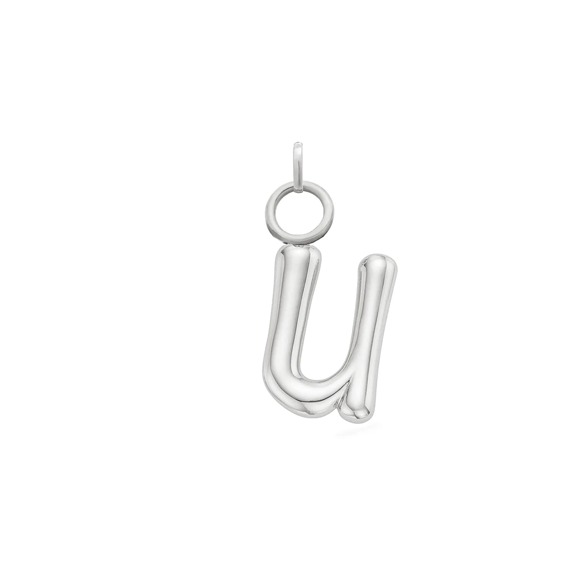 Mini Molten Initial Charm (Silver) - Image 22