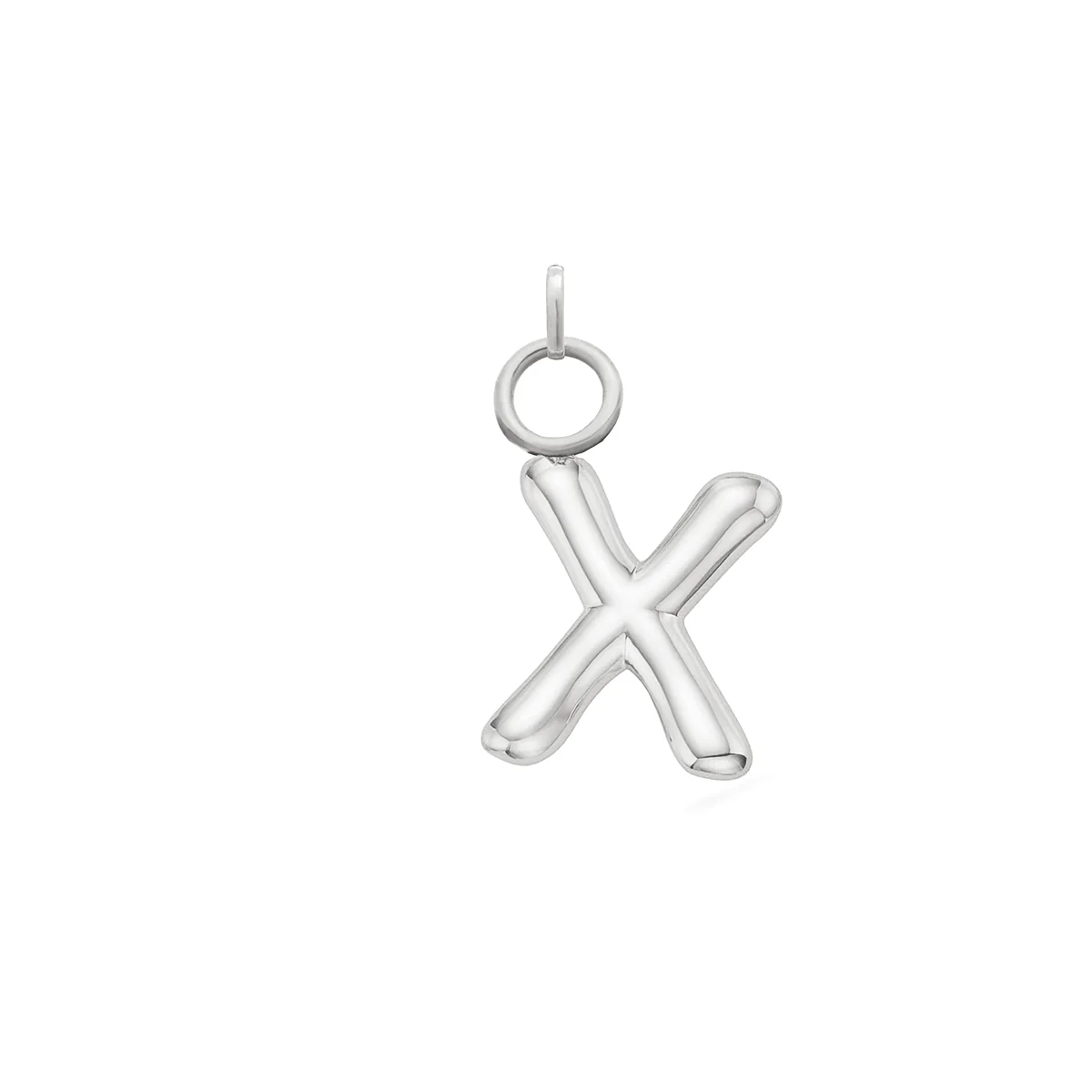 Mini Molten Initial Charm (Silver) - Image 17