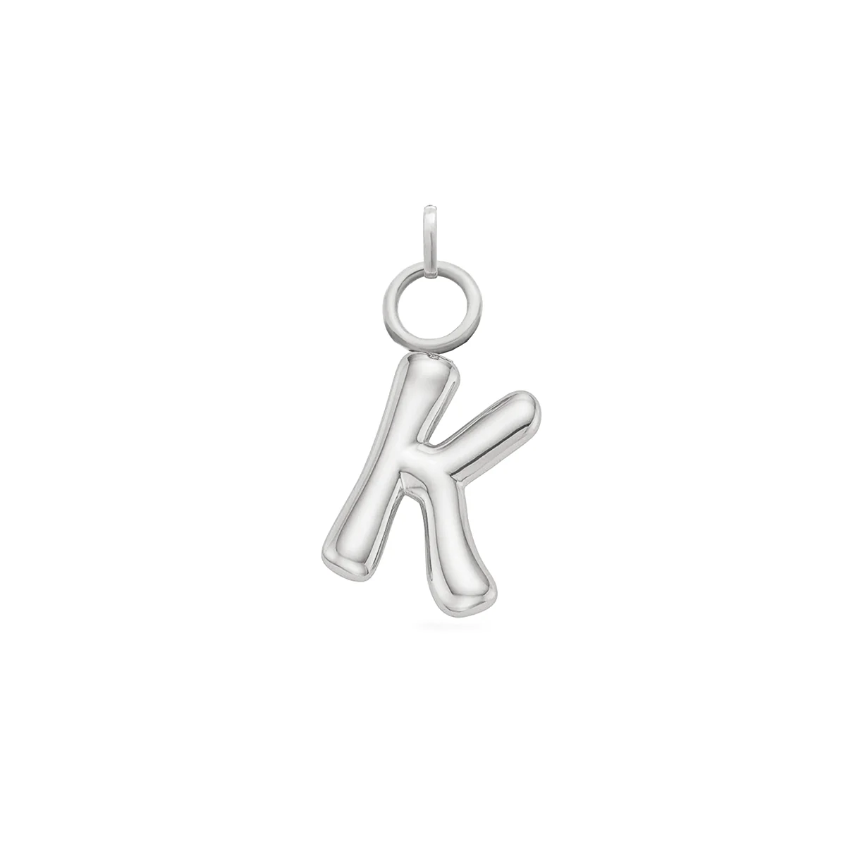 Mini Molten Initial Charm (Silver) - Image 2