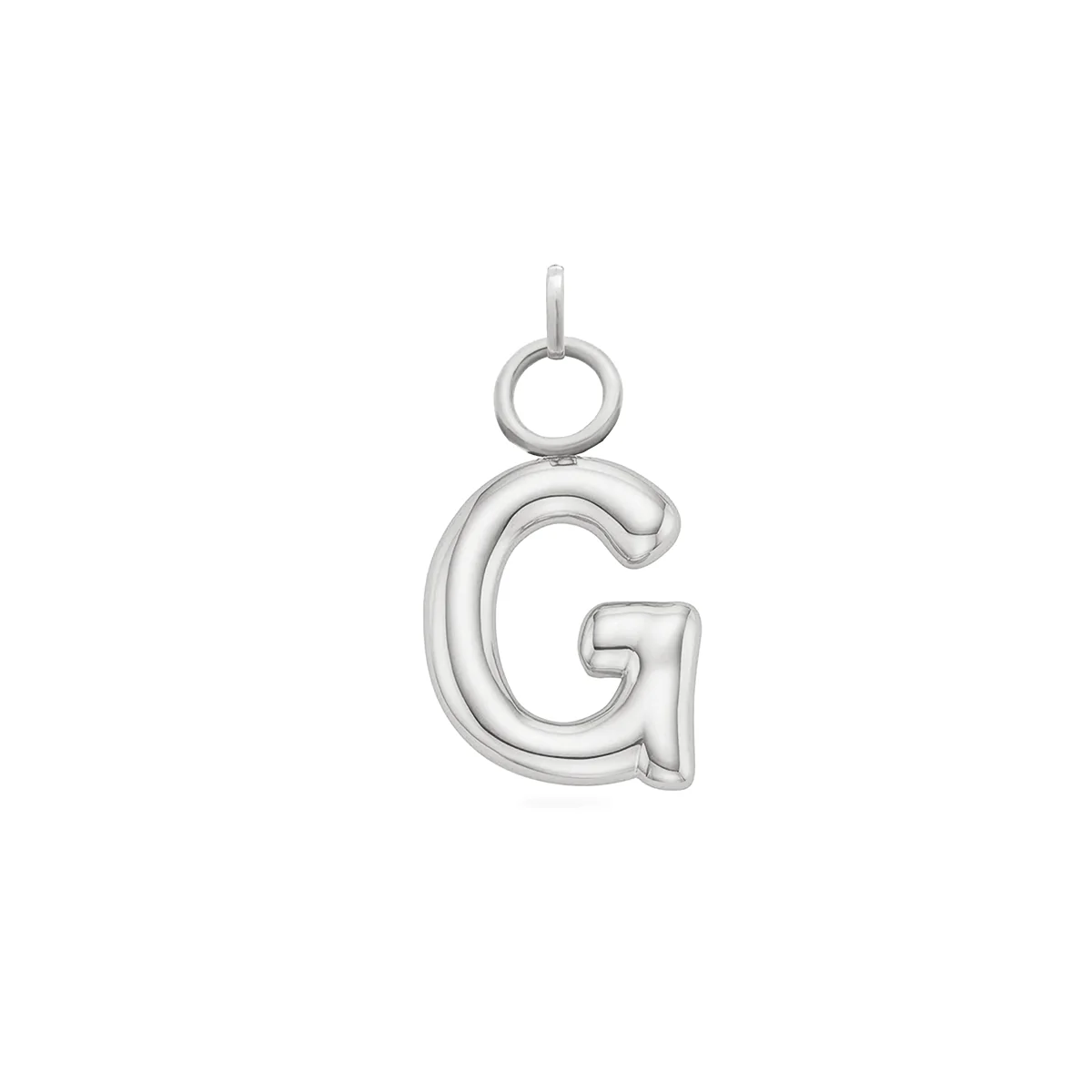 Mini Molten Initial Charm (Silver) - Image 7