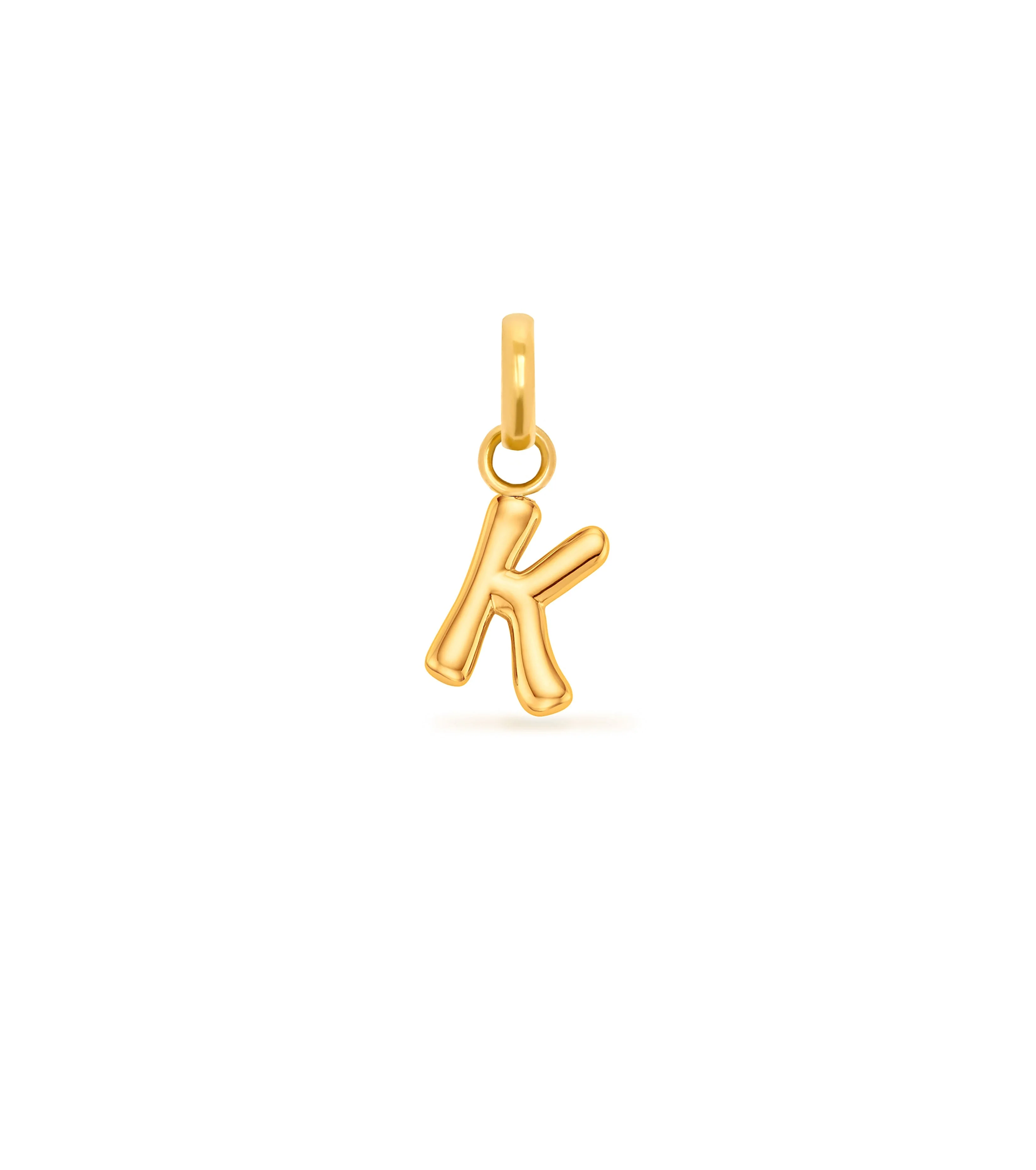 Mini Molten Initial Pendant (Gold) - Image 12