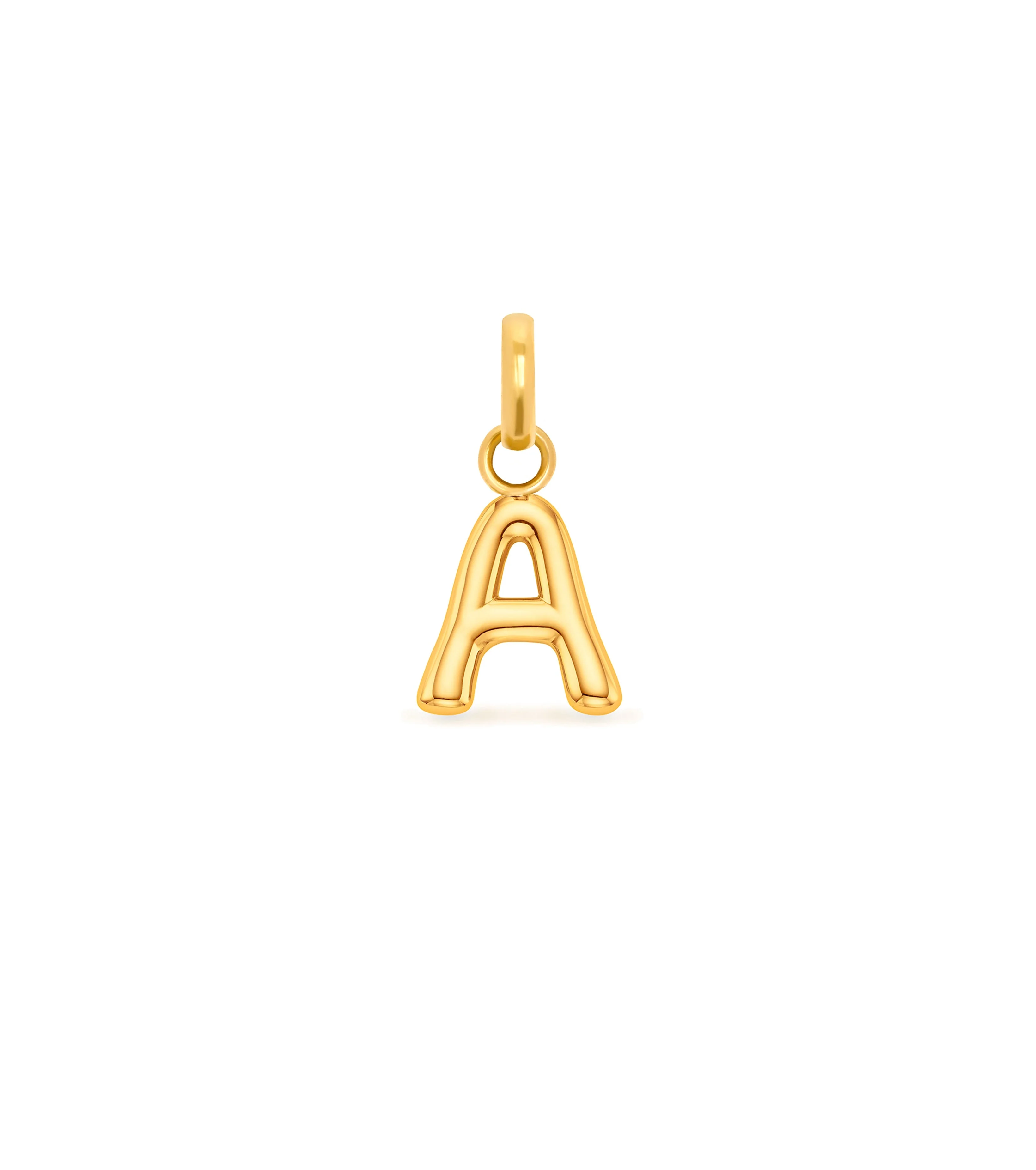 Mini Molten Initial Pendant (Gold) - Image 2