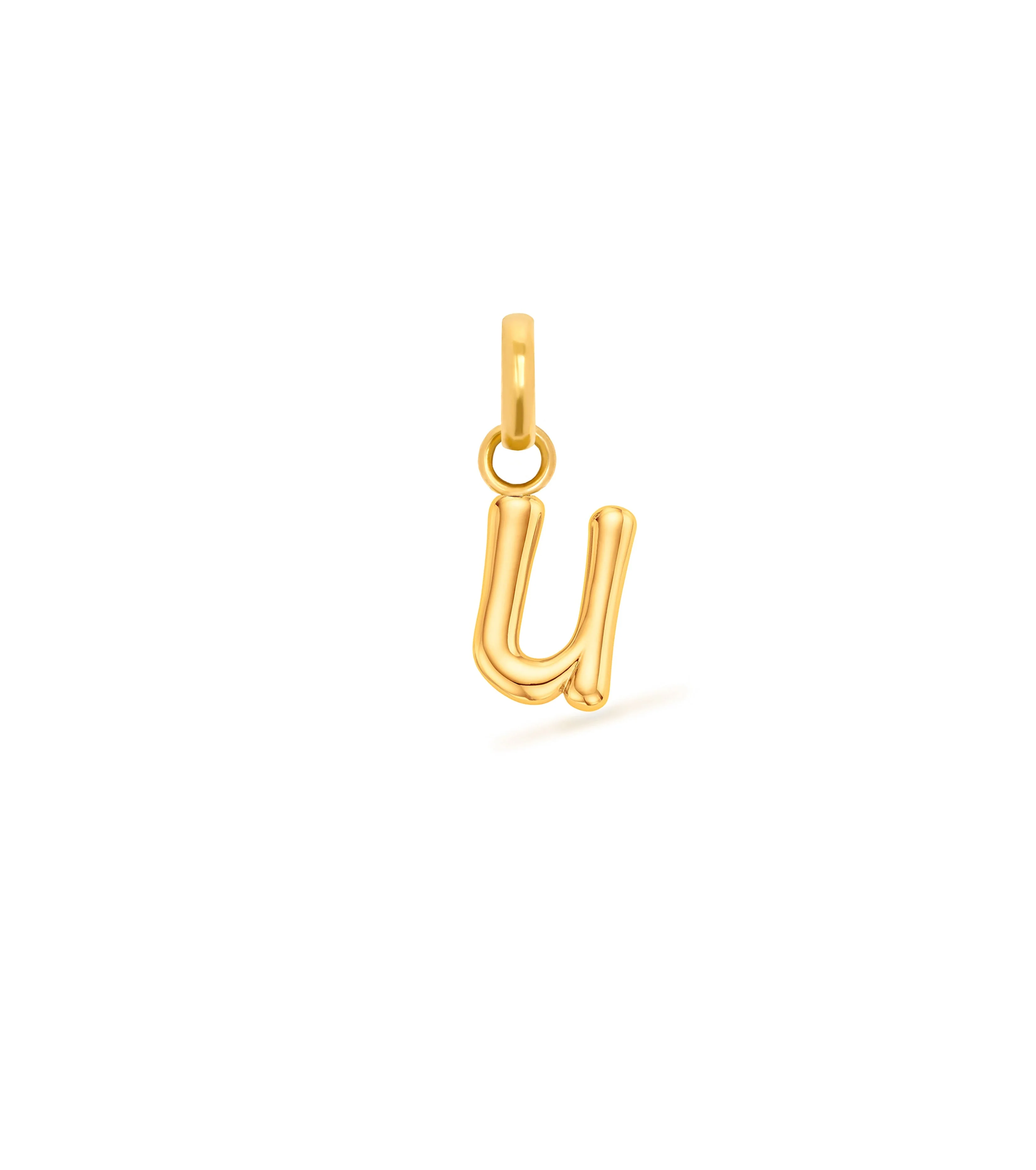 Mini Molten Initial Pendant (Gold) - Image 22