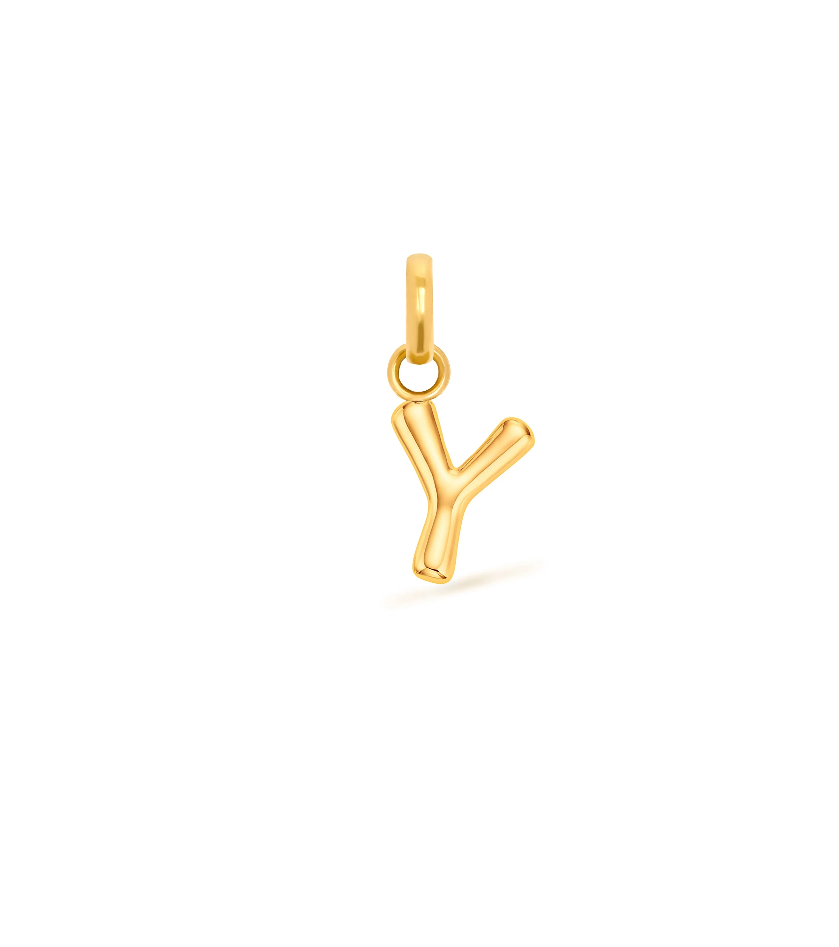 Mini Molten Initial Pendant (Gold) - Image 26