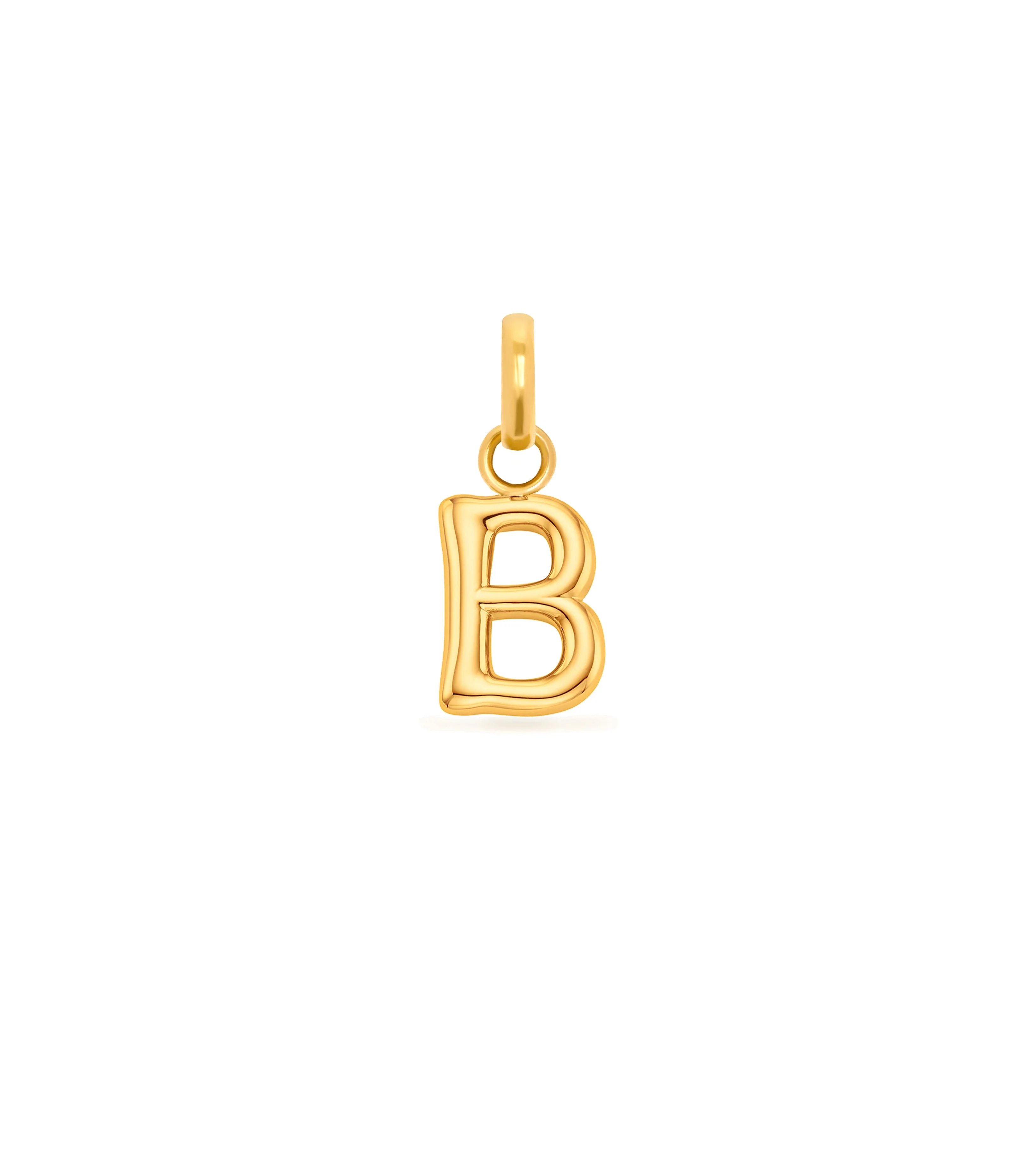 Mini Molten Initial Pendant (Gold) - Image 14
