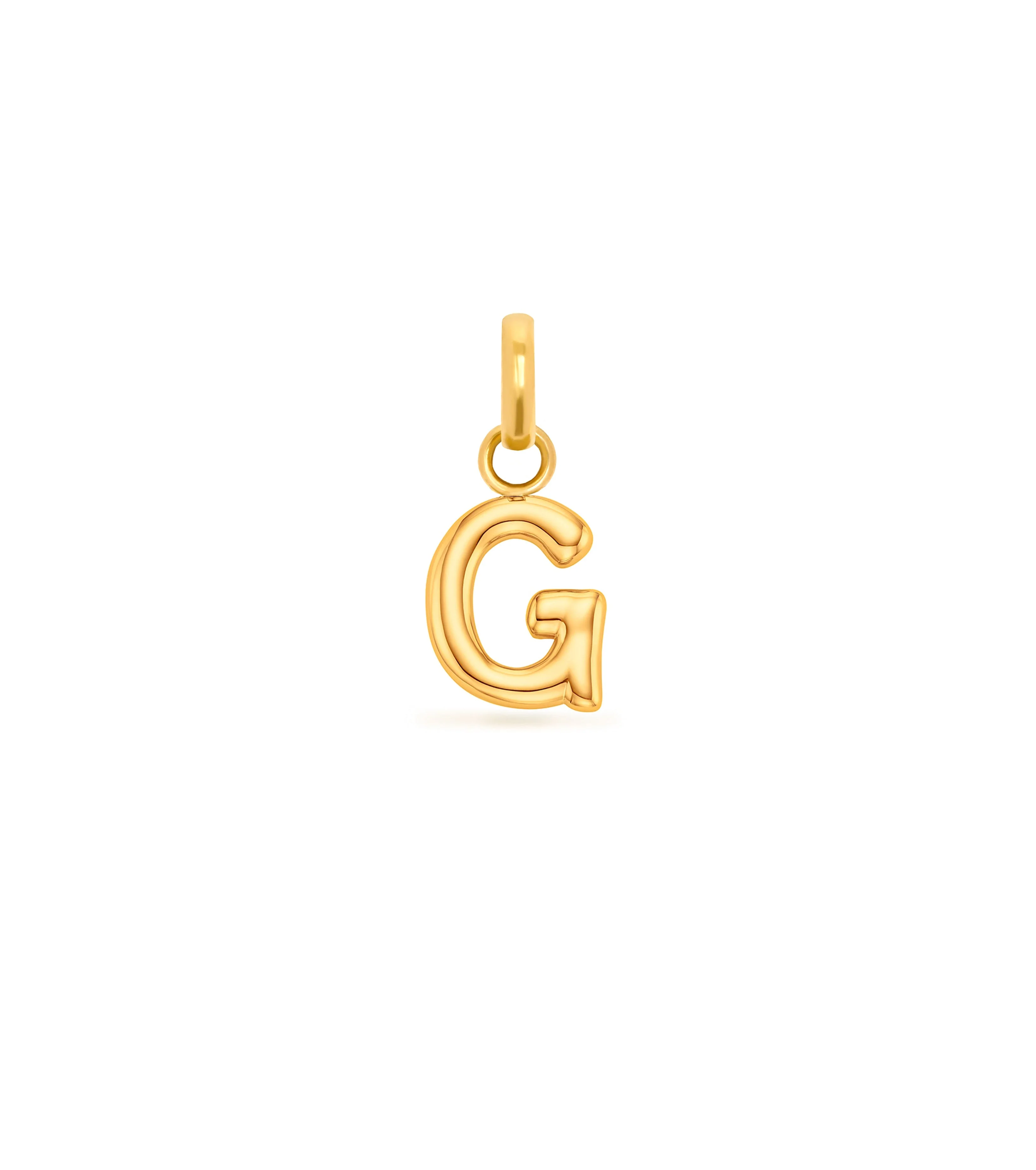 Mini Molten Initial Pendant (Gold) - Image 19