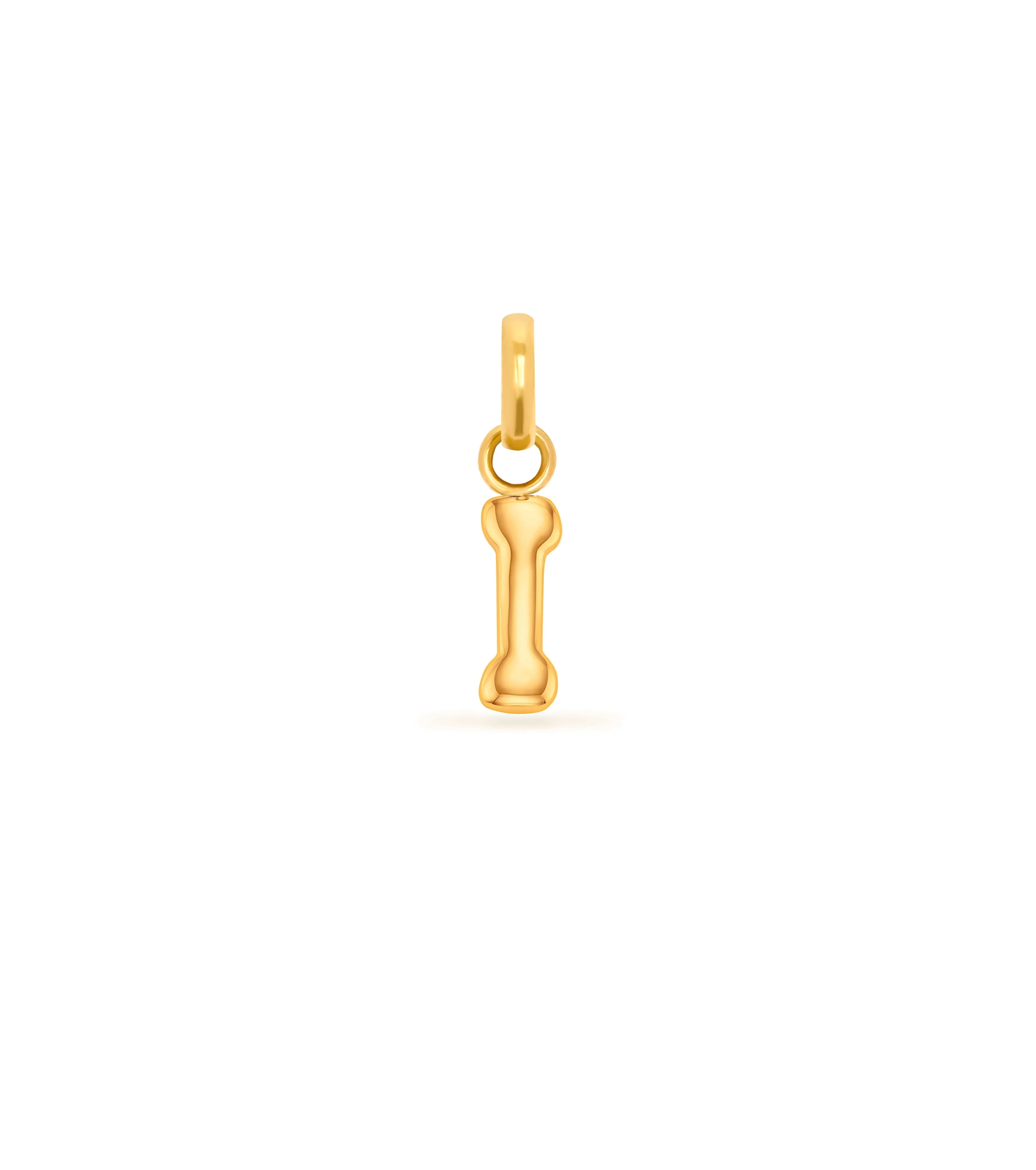 Mini Molten Initial Pendant (Gold) - Image 21