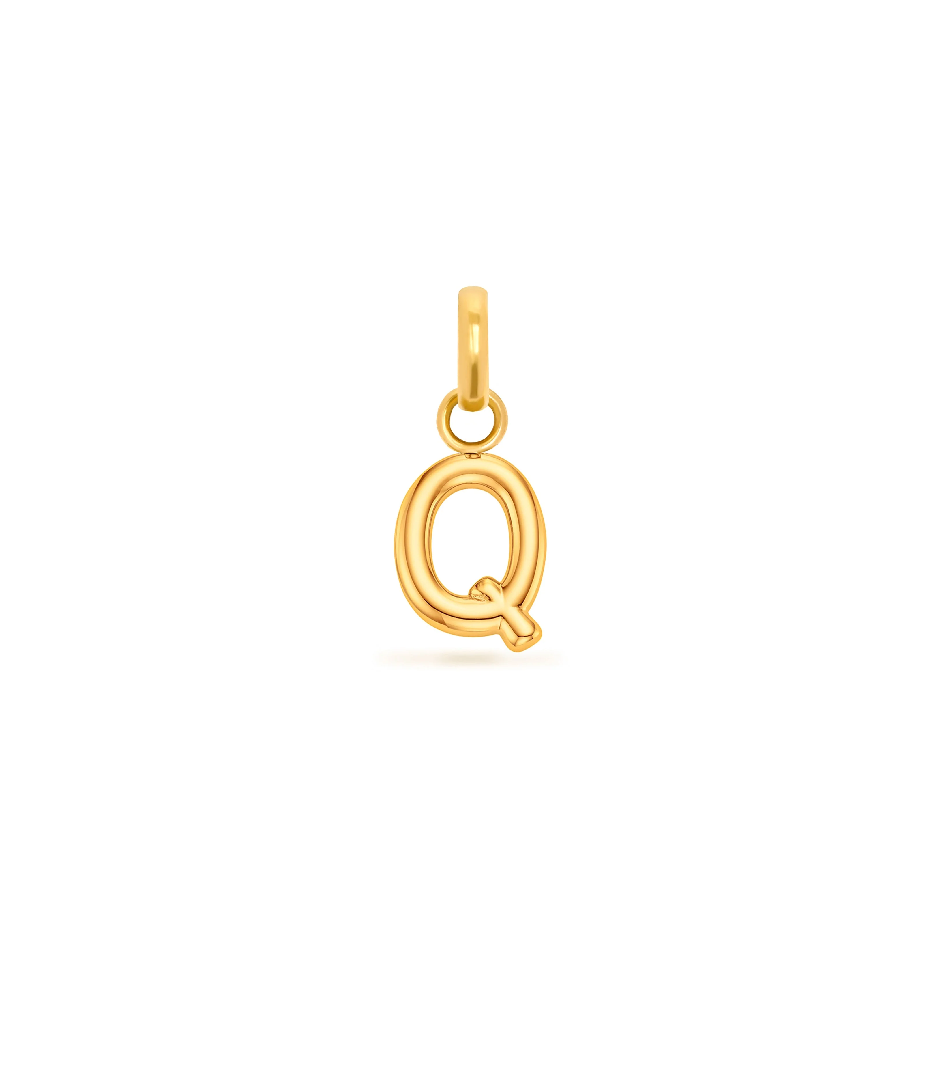 Mini Molten Initial Pendant (Gold) - Image 29