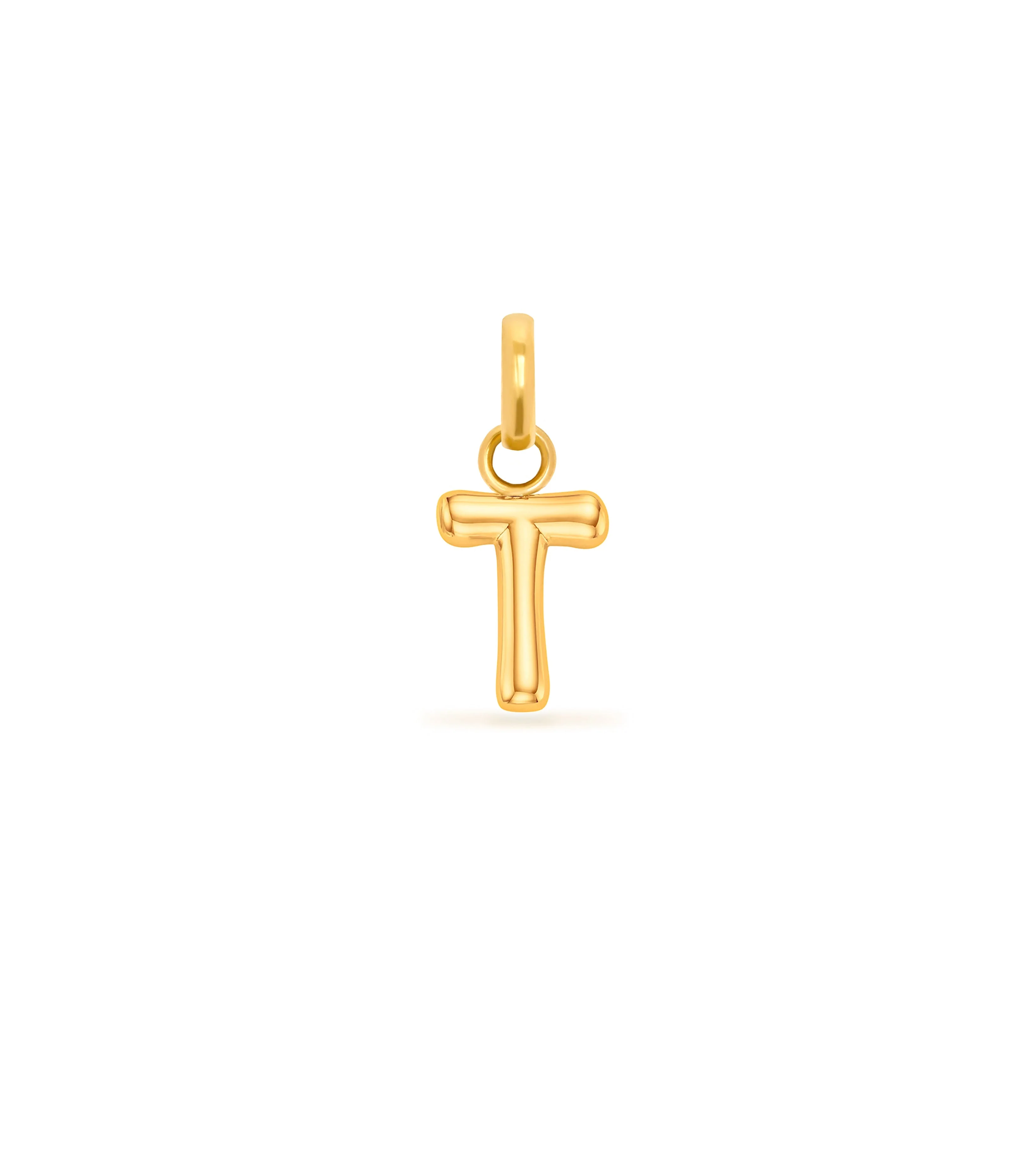 Mini Molten Initial Pendant (Gold) - Image 5