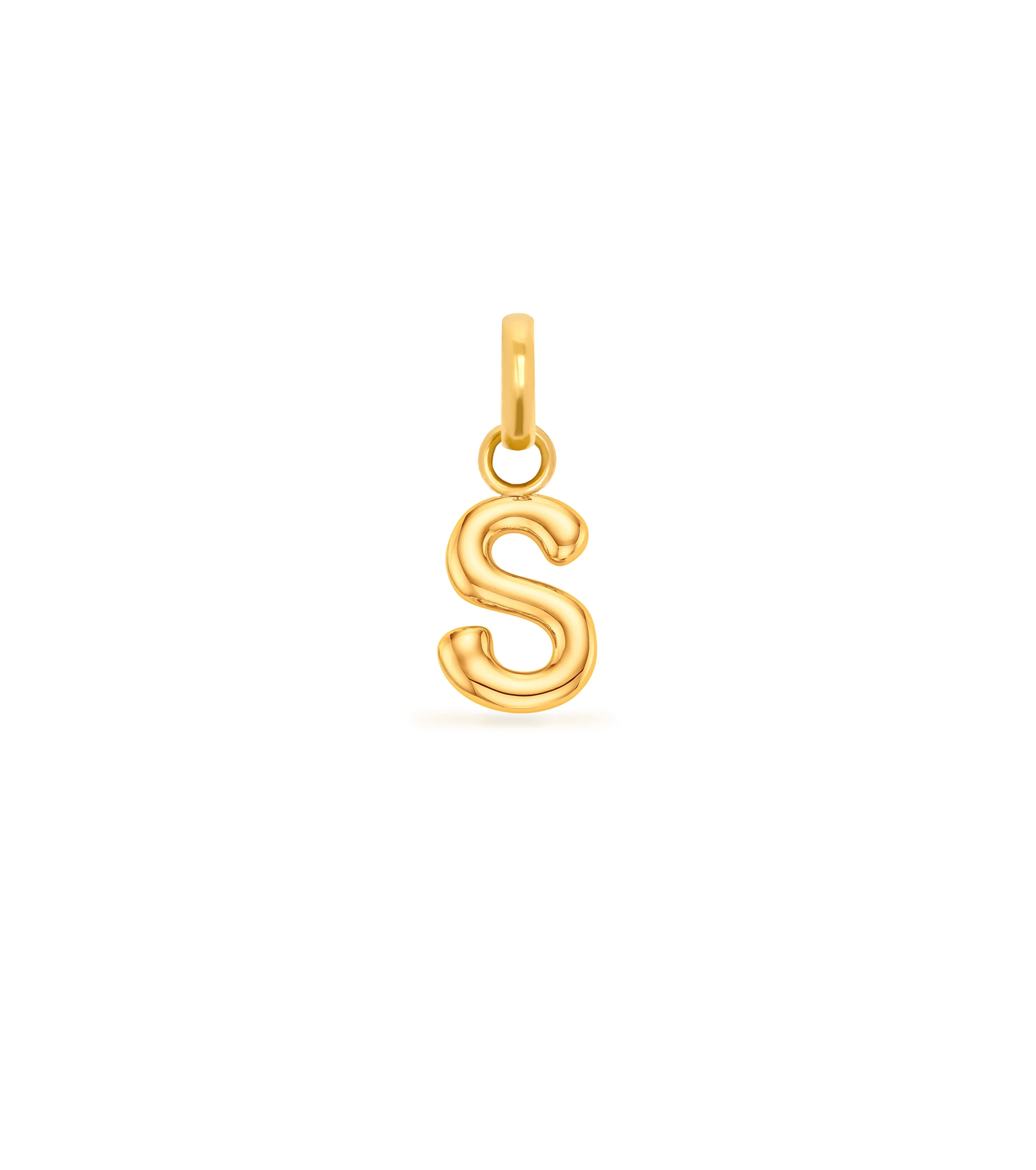 Mini Molten Initial Pendant (Gold) - Image 6